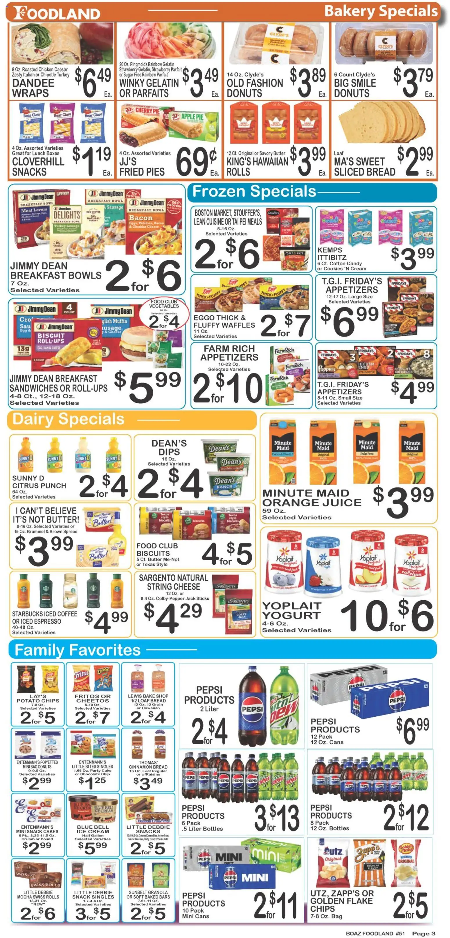 Foodland Weekly Ad - valid from 08/04/2026 | Page: 3 | Products: Cheese, Chocolate, Cream, Cookies