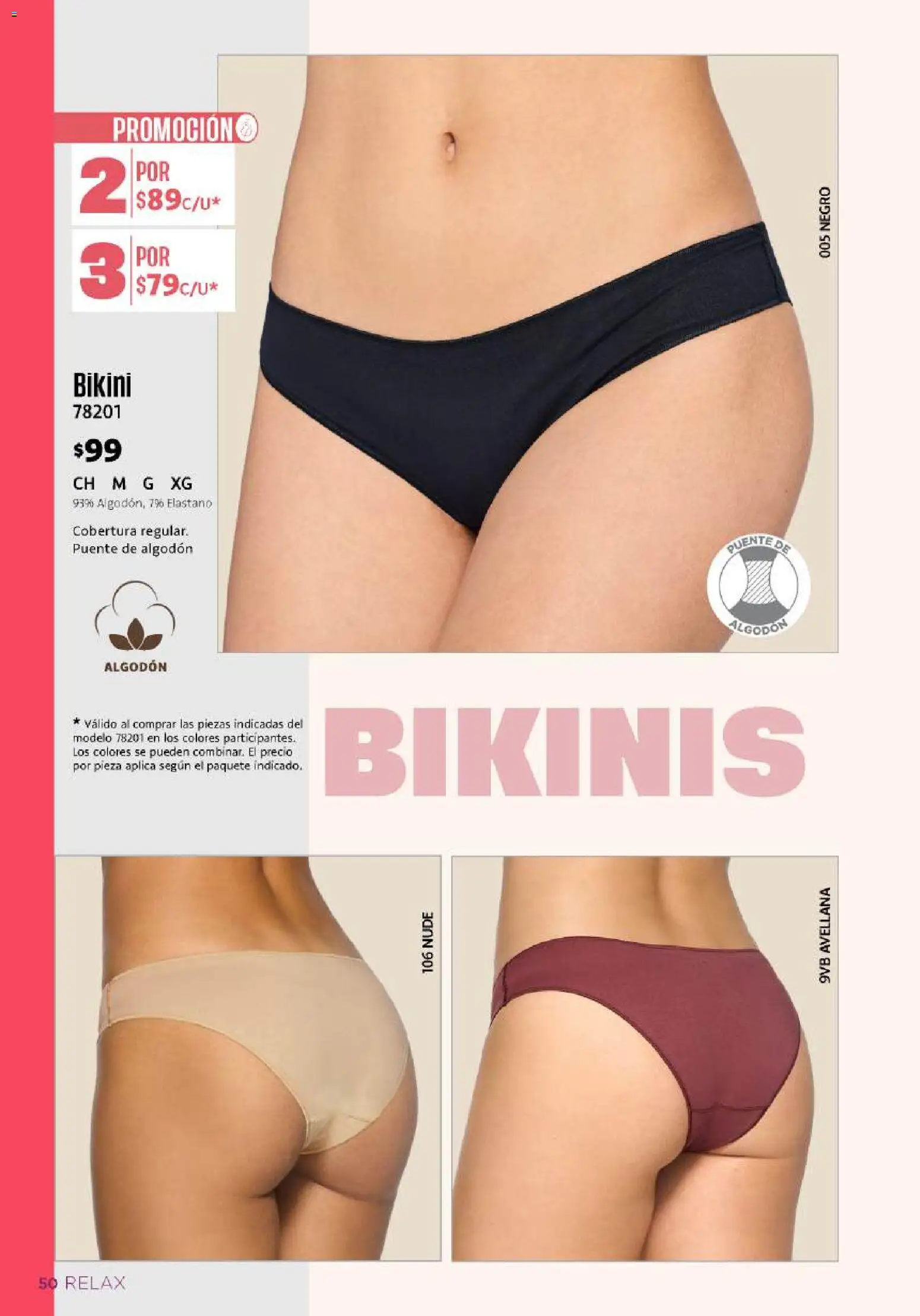 Nuevas ofertas de Ilusión válidas en toda la República Mexicana desde el 01/08/2026. ¡Encuentra las mejores ofertas en Ilusión catálogo Otoño! | Página: 52 | Productos: Algodón, Bikini
