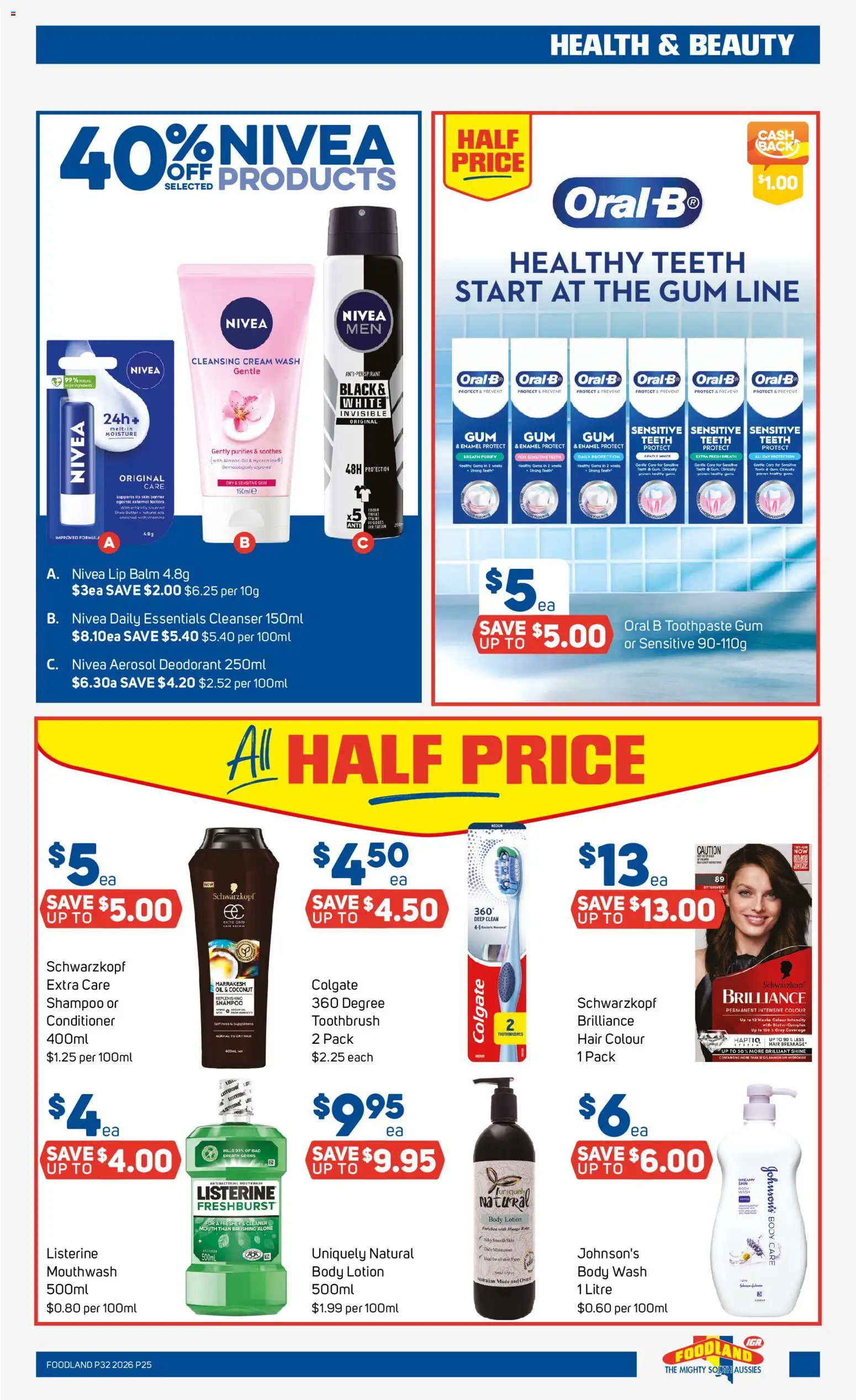 Foodland catalogue - valid from 05/08/2026 | Page: 25 | Products: Oil, Deodorant, Mango, Toothbrush