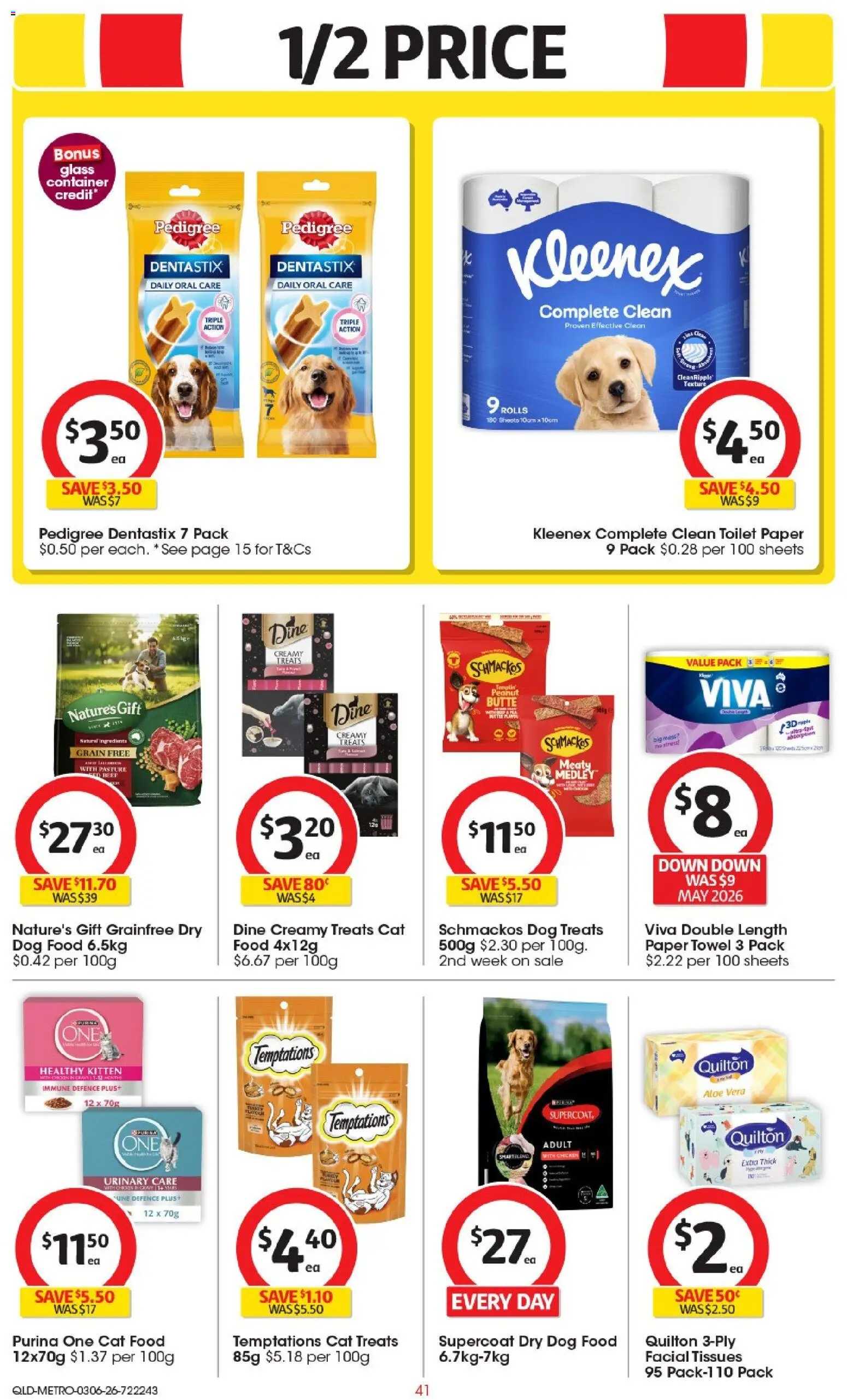 Coles catalogue - valid from 03.06.2026 | Page: 41 | Products: Beef, Dog food, Toilet paper, Tissues