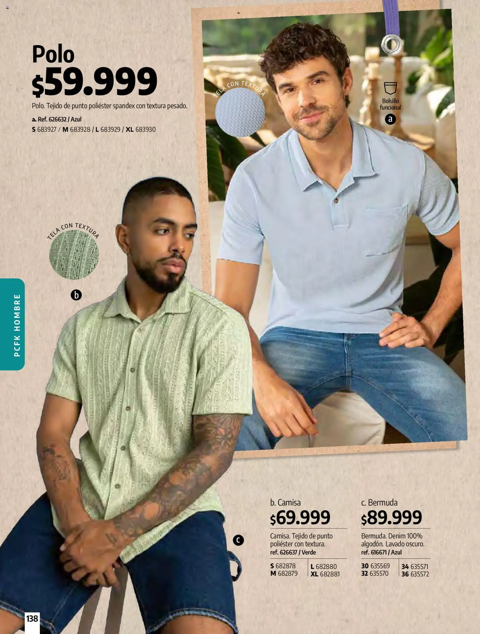 Pacifika revista - valida desde el 01.03.2026 | Página: 140 | Productos: Bermuda, Camisa