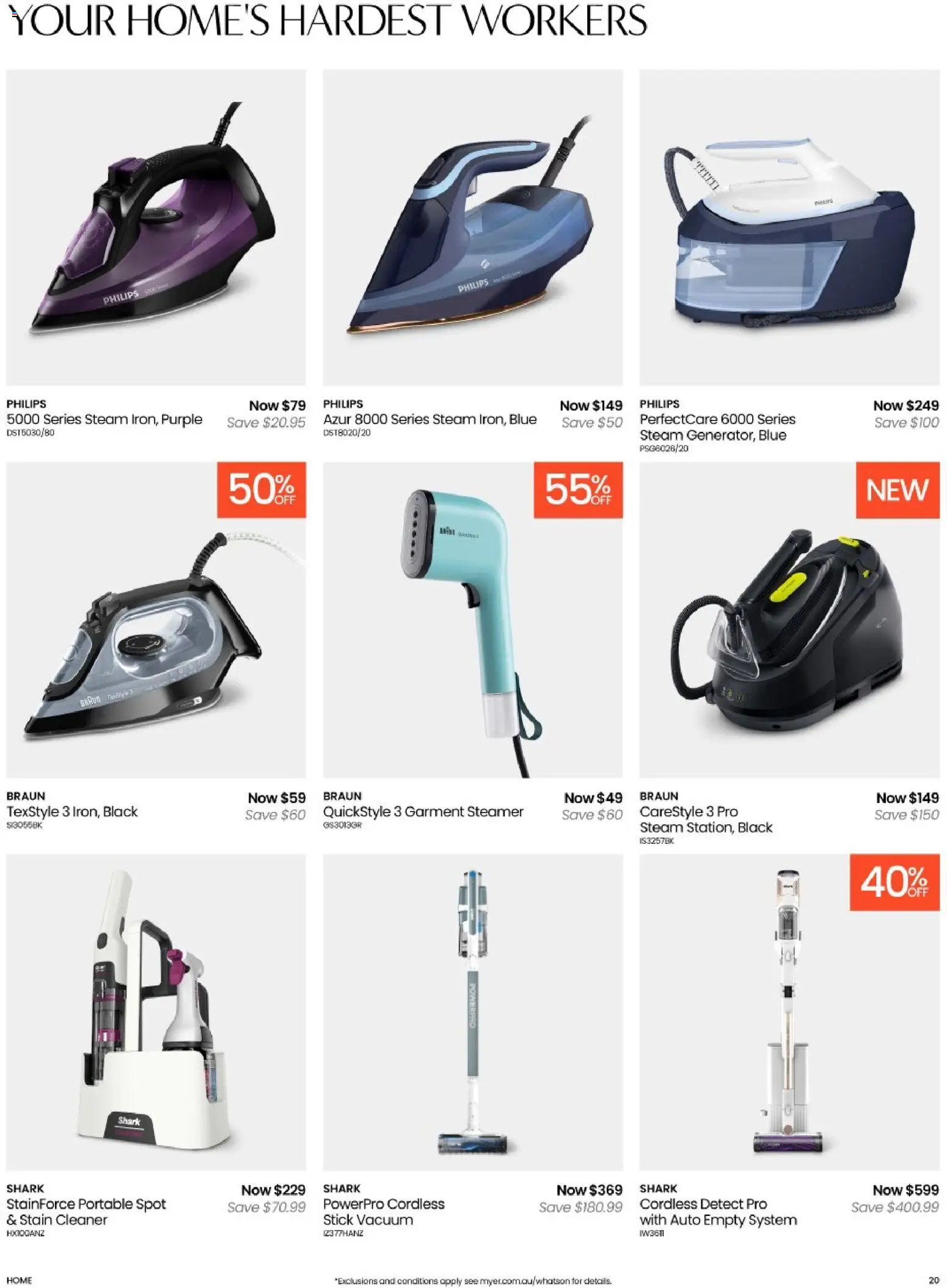 Myer catalogue - valid from 05.05.2026 | Page: 20 | Products: Cleaner, Portable