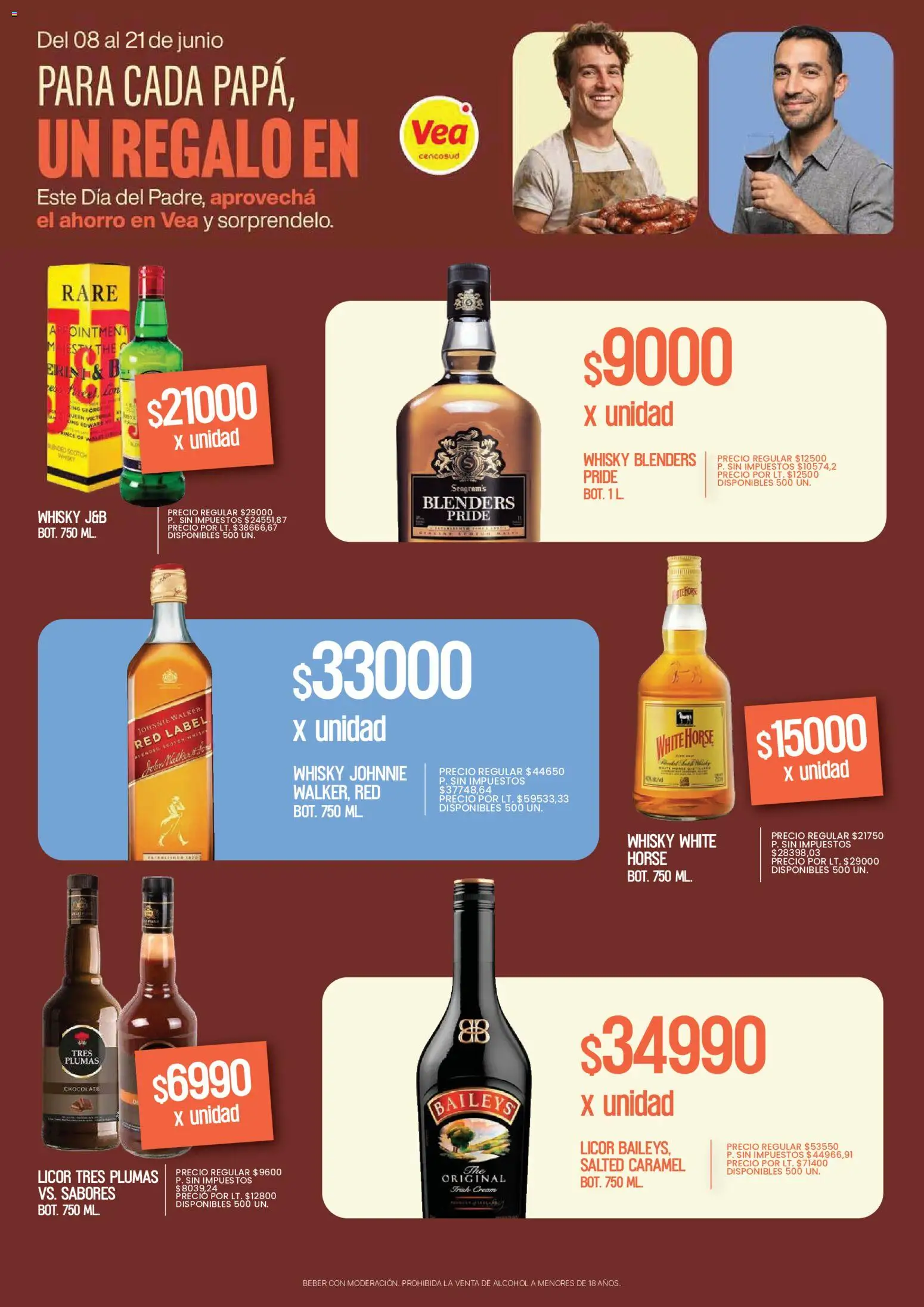 Vea - Volante Especial Dia del Padre │ válido desde el 08.06.2026 | Página: 13 | Productos: Whisky, Chocolate