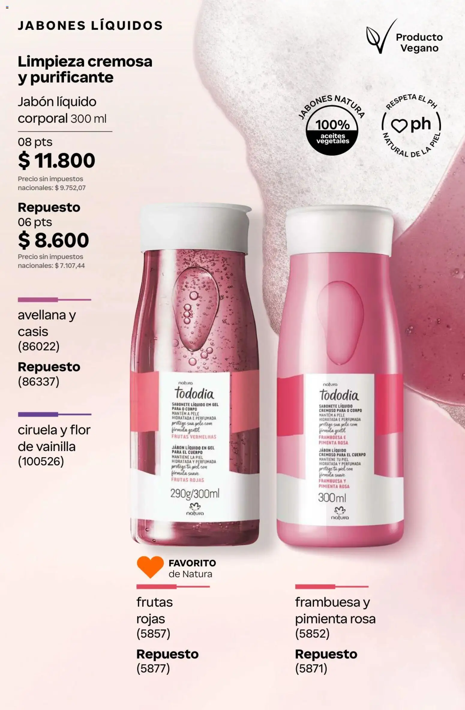 Catálogo Natura Ciclo 10 │ válido desde el 30/06/2026 | Página: 204 | Productos: Jabón líquido, Jabón, Pimienta