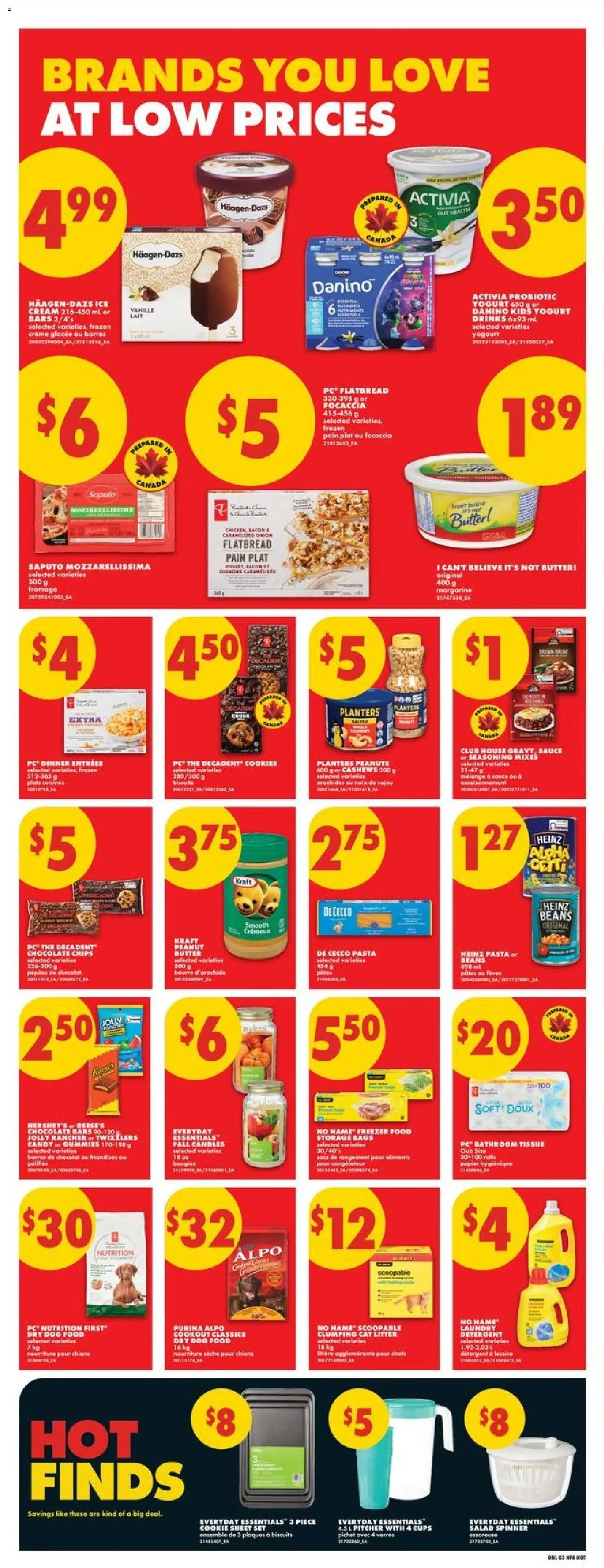 No Frills flyer valid from Oct 1, 2026 | Page: 7 | Products: Dog food, Detergent, Biscuits, Chicken