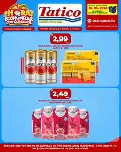 Tatico ofertas do Dia - Pré-Visualização do folheto da loja Tatico, válido de 18.05.2026 | Página: 3 | Produtos: Leite, Cerveja, Arroz, Cream cracker