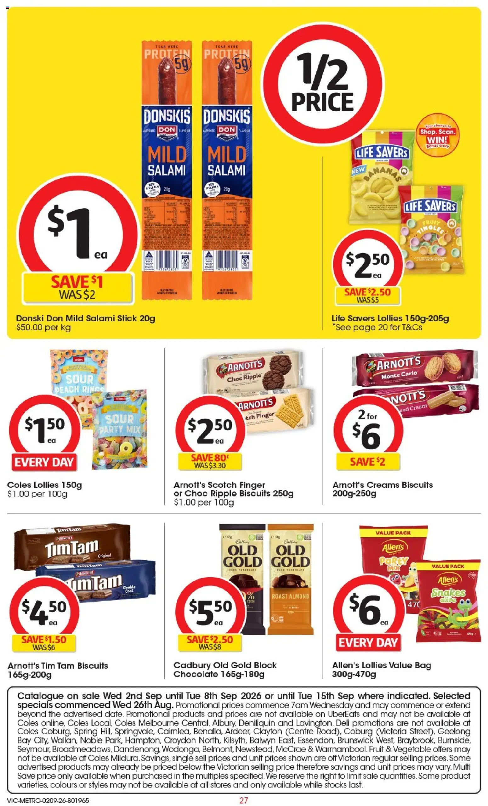 Coles catalogue - valid from 02/09/2026 | Page: 28 | Products: Salami, Coat, Peach, Bag