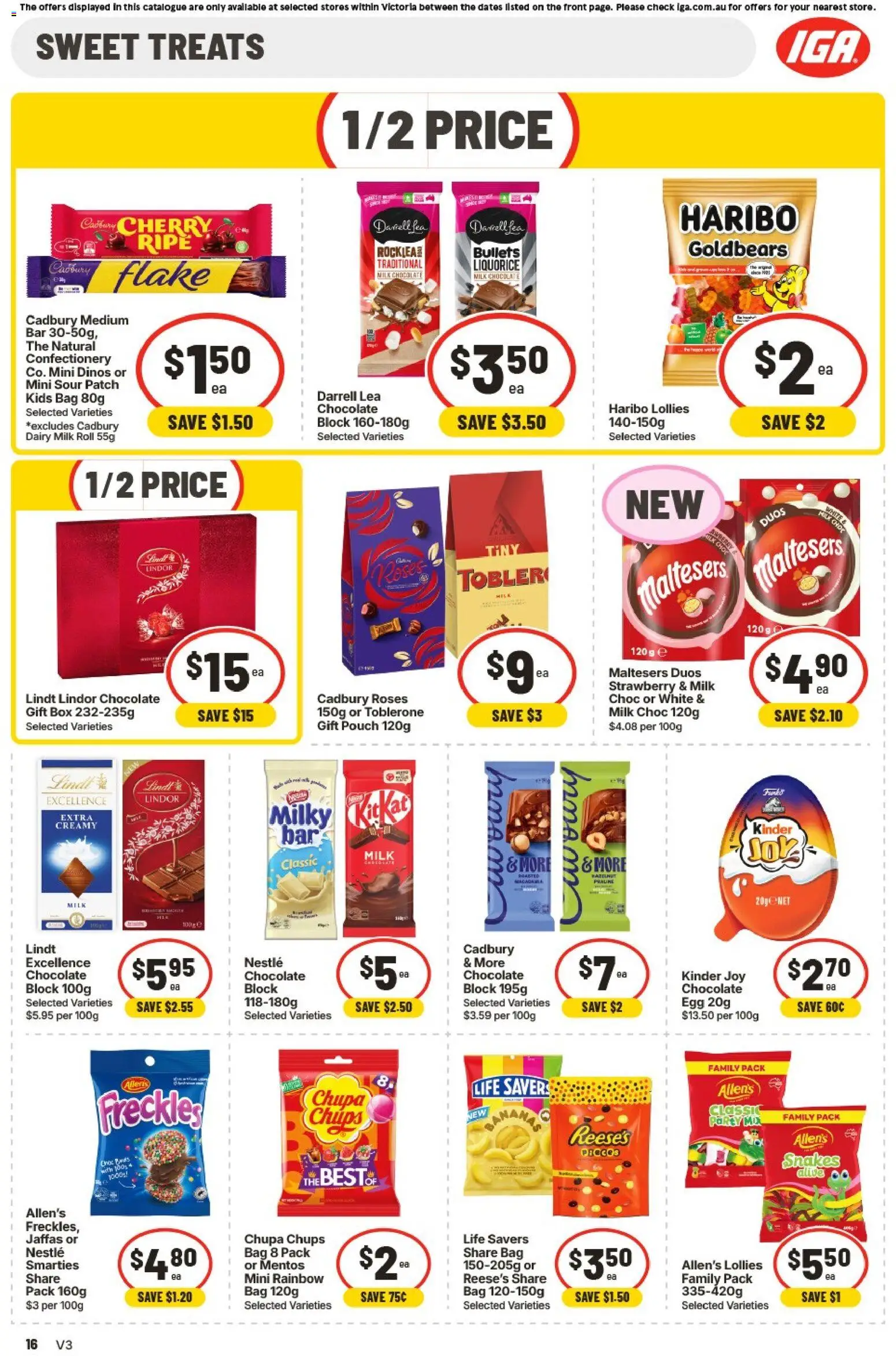 IGA catalogue - valid from 26/08/2026 | Page: 18 | Products: Box, Milk, Chips, Lindor