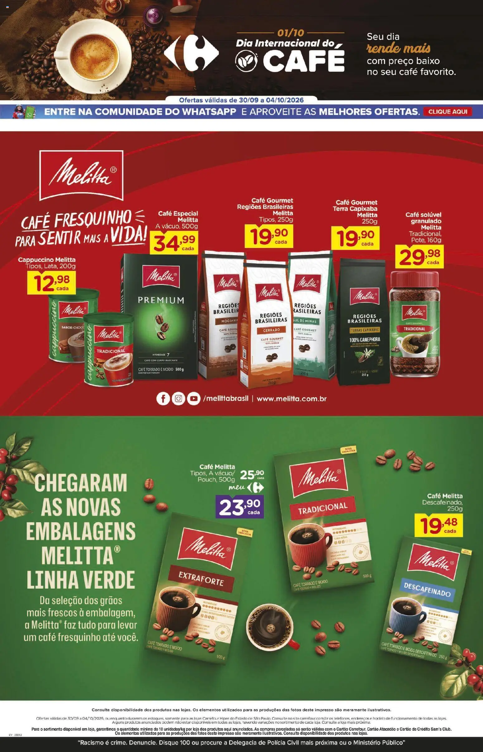 Carrefour Folheto - válido de 30/09/2026 | Página: 5 | Produtos: Cappuccino, Café, Granulado, Café solúvel