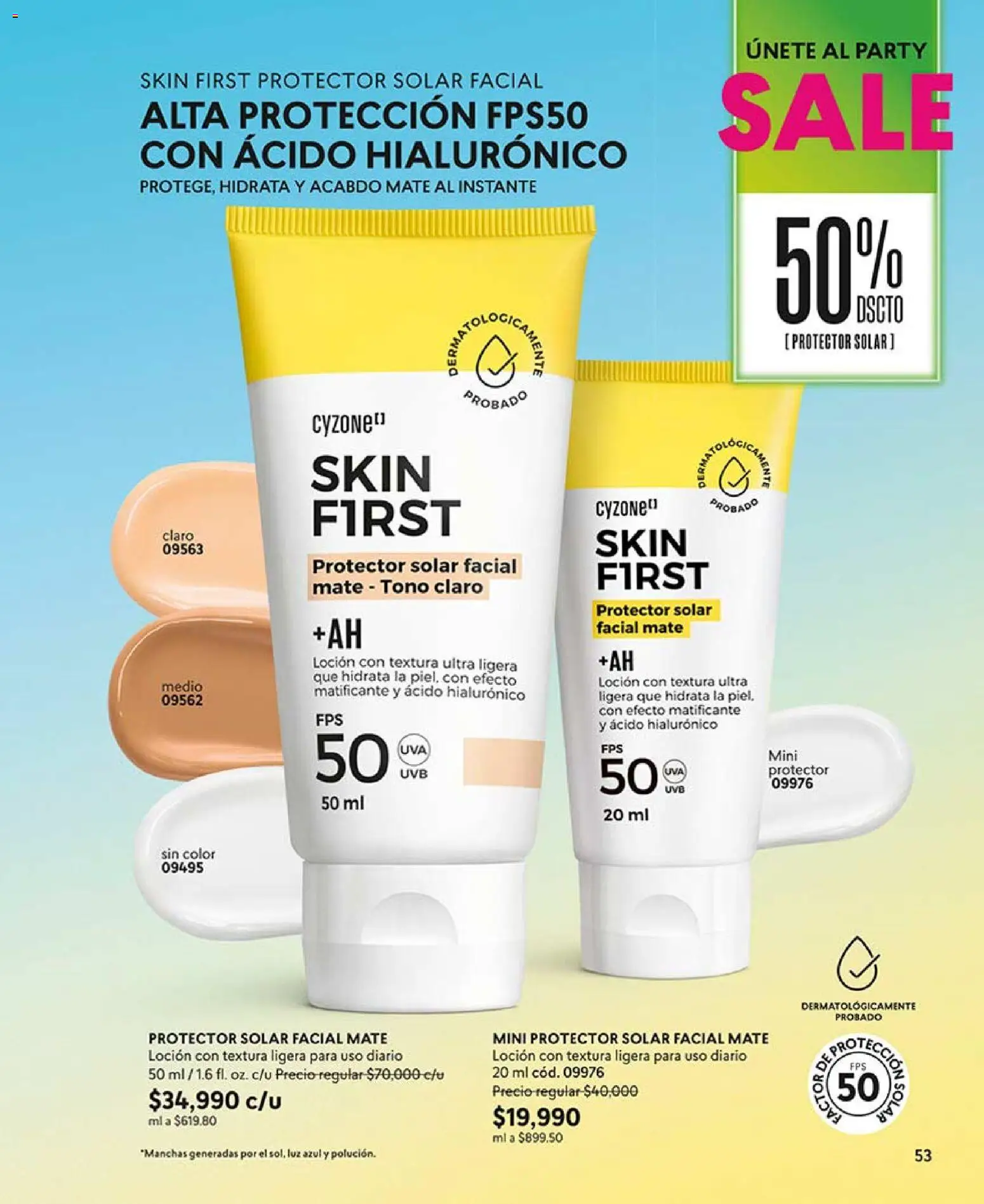CyZone revista - valida desde el 17.07.2026 | Página: 65 | Productos: Loción, Protector solar