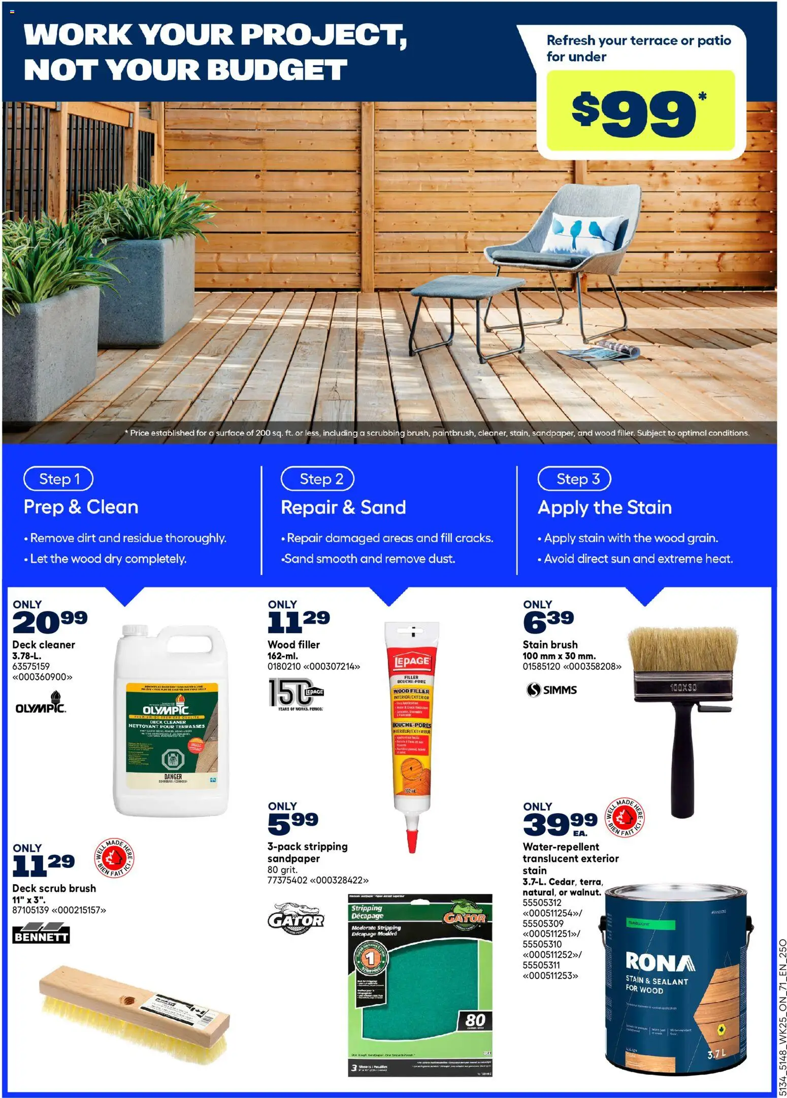 Rona flyer valid from Jul 16, 2026 | Page: 20 | Products: Brush
