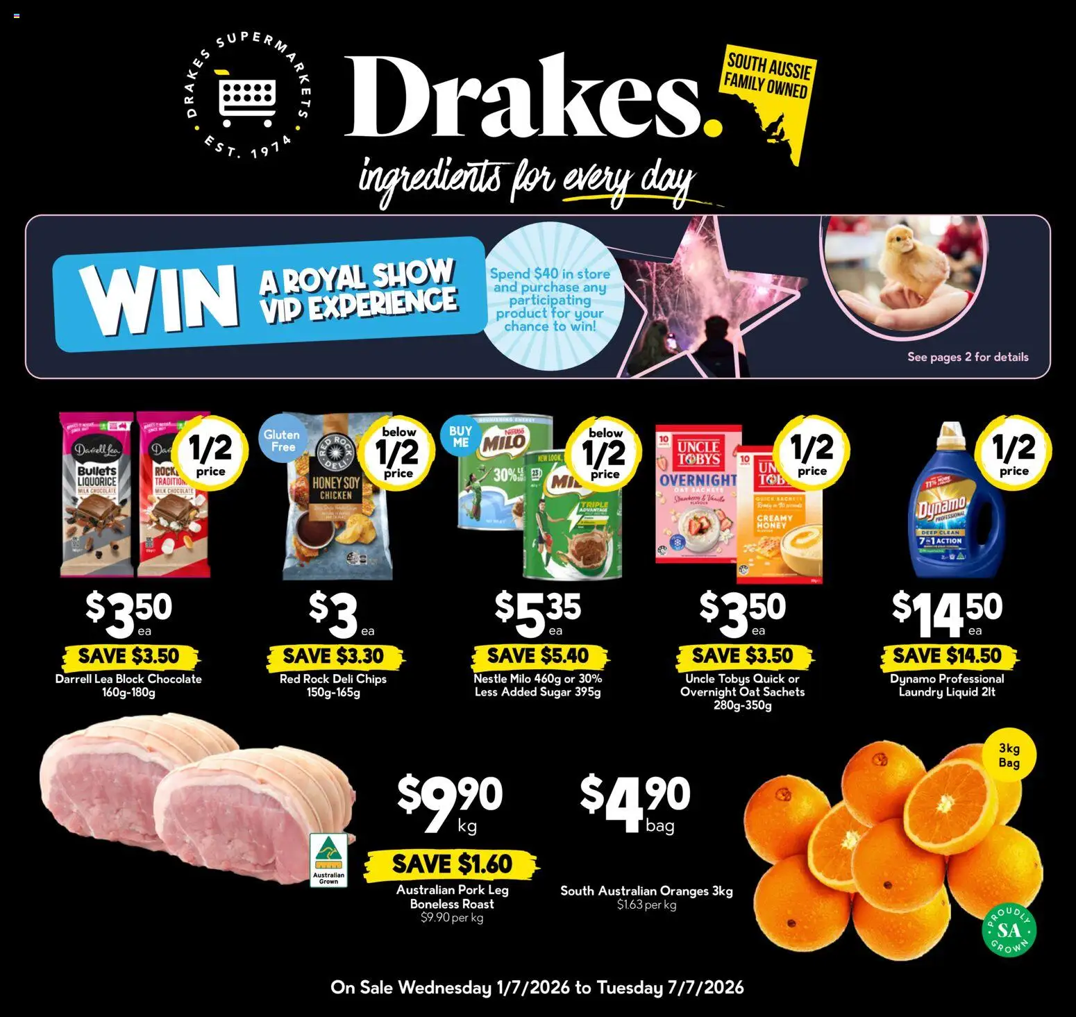 Drakes catalogue - valid from 01/07/2026 | Page: 12 | Products: Milk, Honey, Pork, Sugar