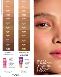 Avon - Campanha 04 - Pré-Visualização do folheto da loja Avon, válido de 18.02.2026 | Página: 74 | Produtos: Blush, Multifuncional, Base, Iluminador