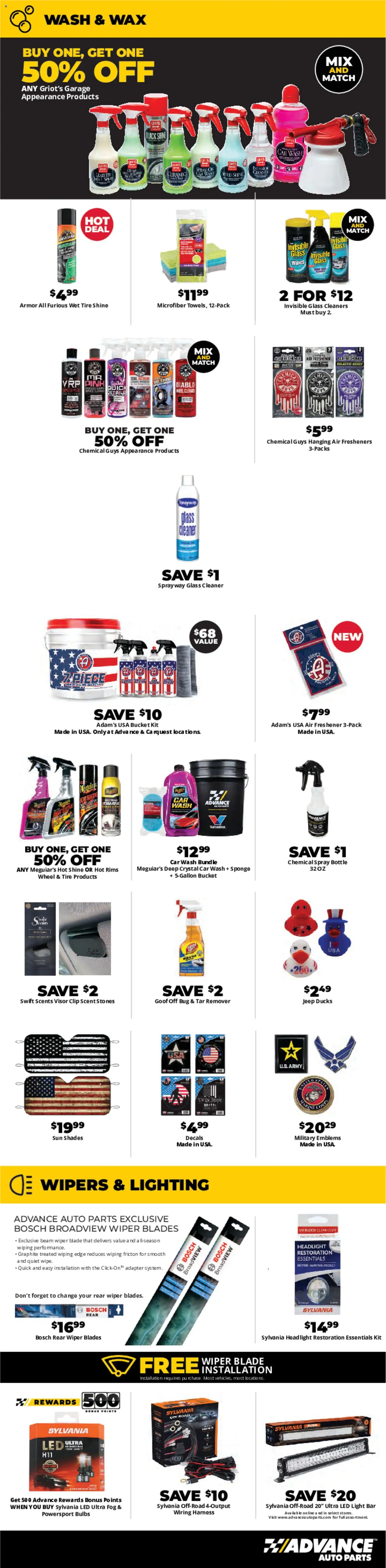 Advance Auto Parts Weekly Ad - valid from 07/19/2026 | Page: 5 | Products: Clip, Tire, Coat, Adapter