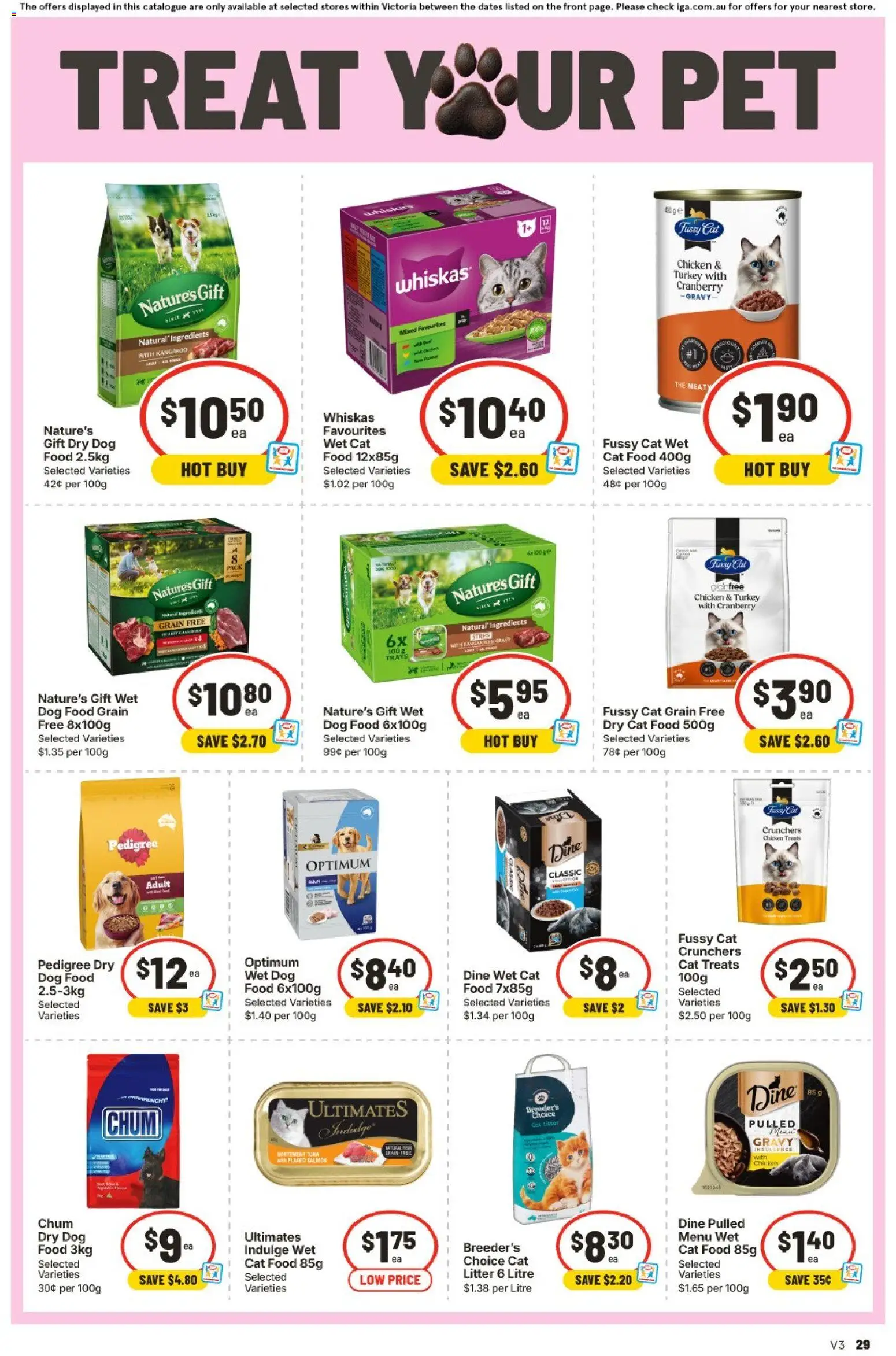 IGA catalogue - valid from 29/07/2026 | Page: 30 | Products: Chicken, Dog food, Salmon, Turkey
