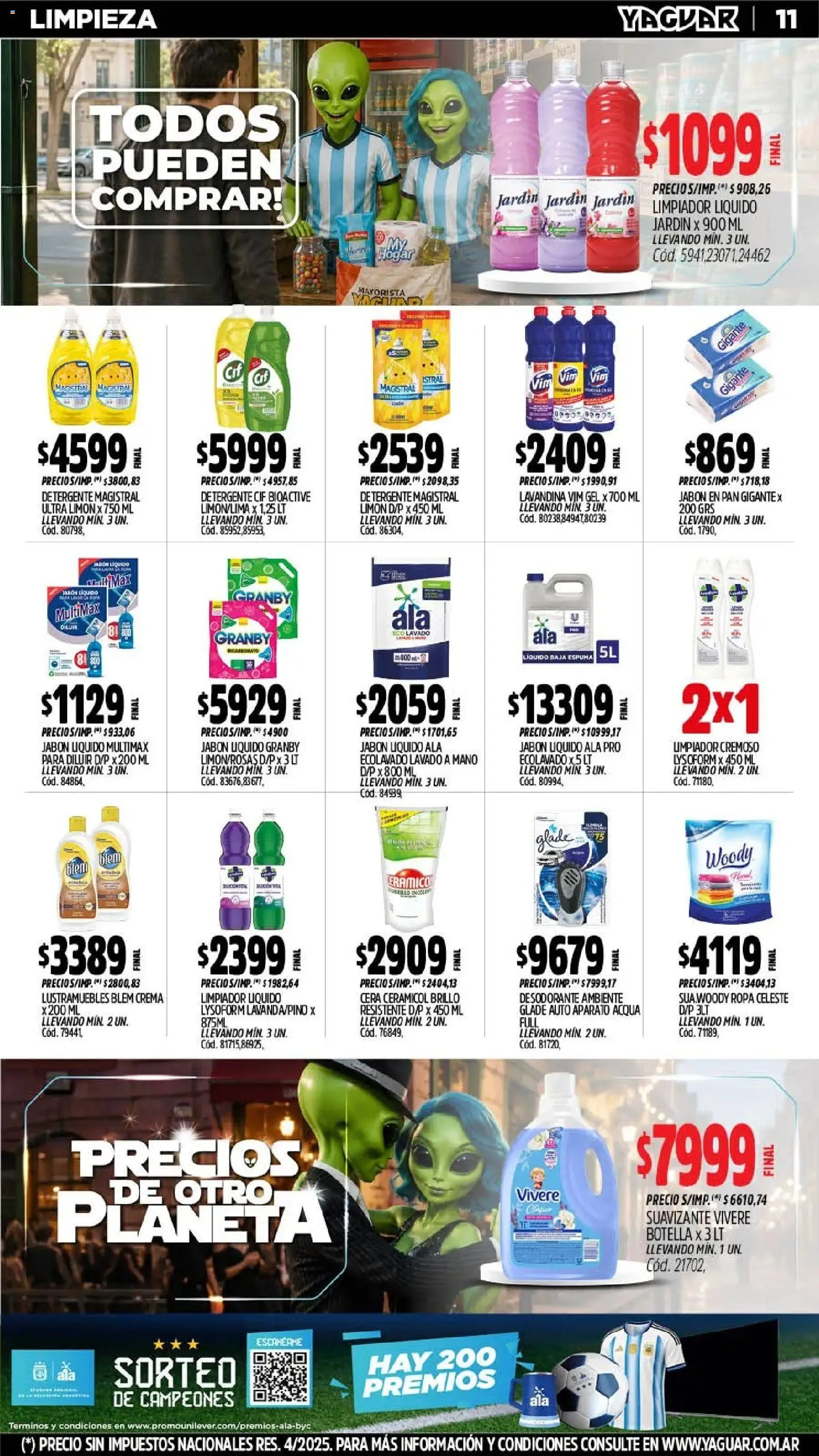 Yaguar - Oferta Semanal Chaco │ válido desde el 06/07/2026 | Página: 12 | Productos: Lustramuebles, Limón, Ropa, Pan