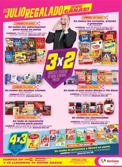 Vista previa de Soriana folleto, nuevo folleto de la tienda, válido en México a partir del 12.06.2026 | Página: 2 | Productos: Fresa, Avena, Pastel, Chocolate