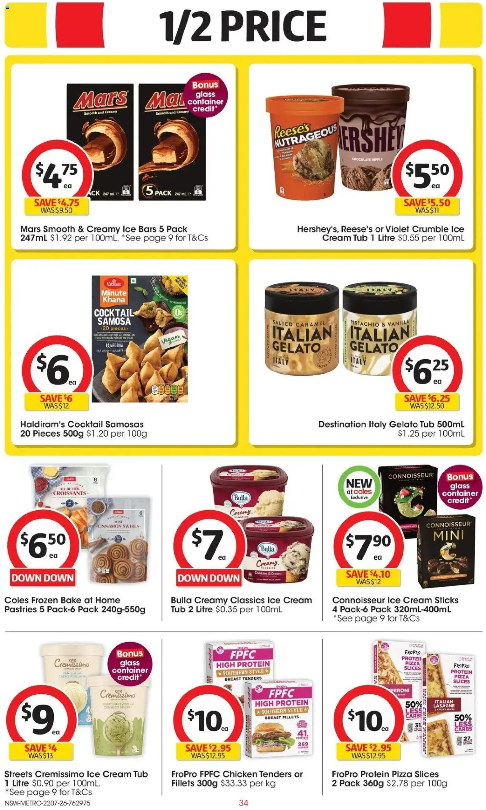 Coles catalogue - valid from 22/07/2026 | Page: 34 | Products: Butter, Chocolate, Chicken, Cream