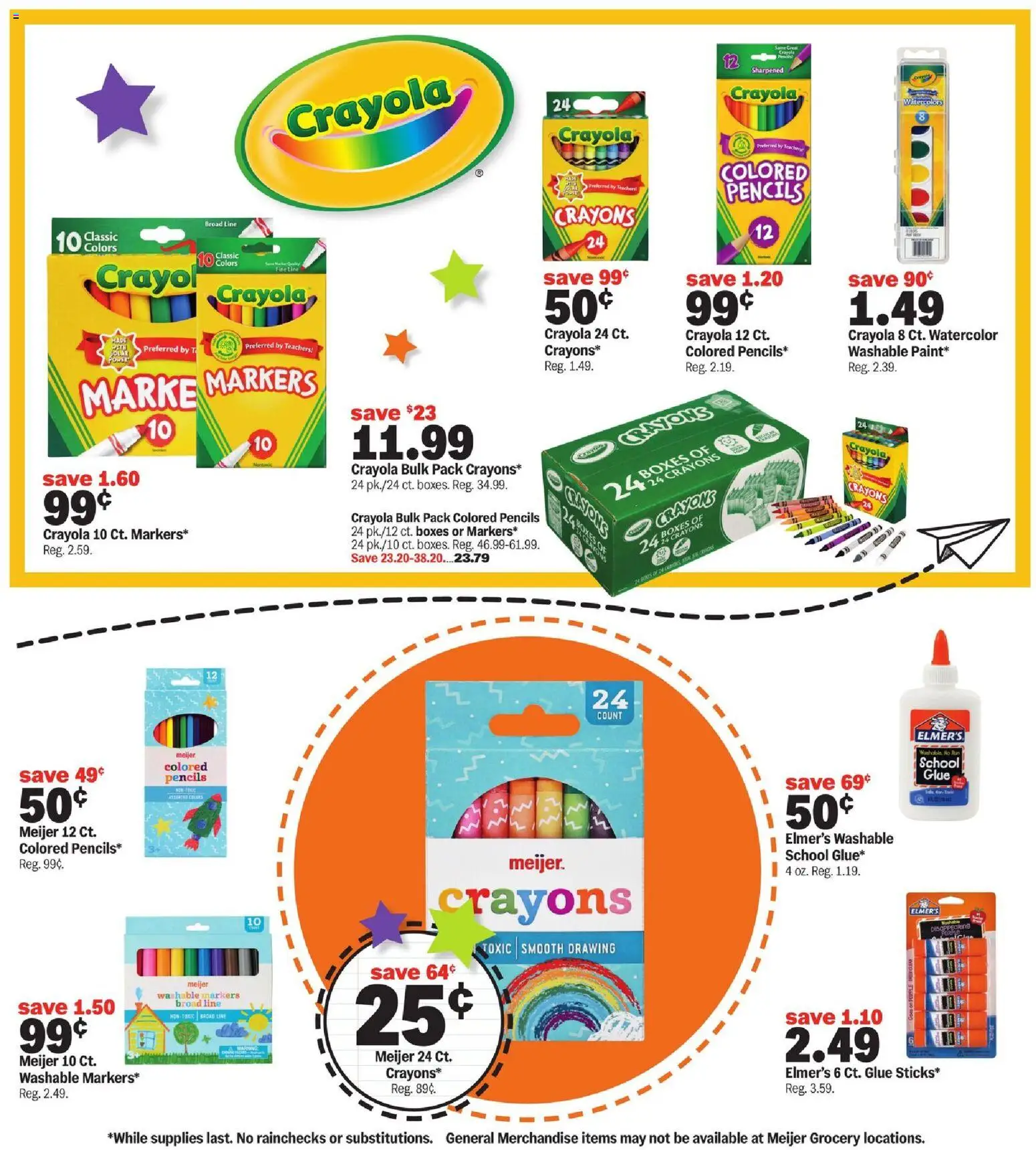 Meijer Back to School Deals - valid from 07/08/2026 | Page: 2 | Products: Watercolor