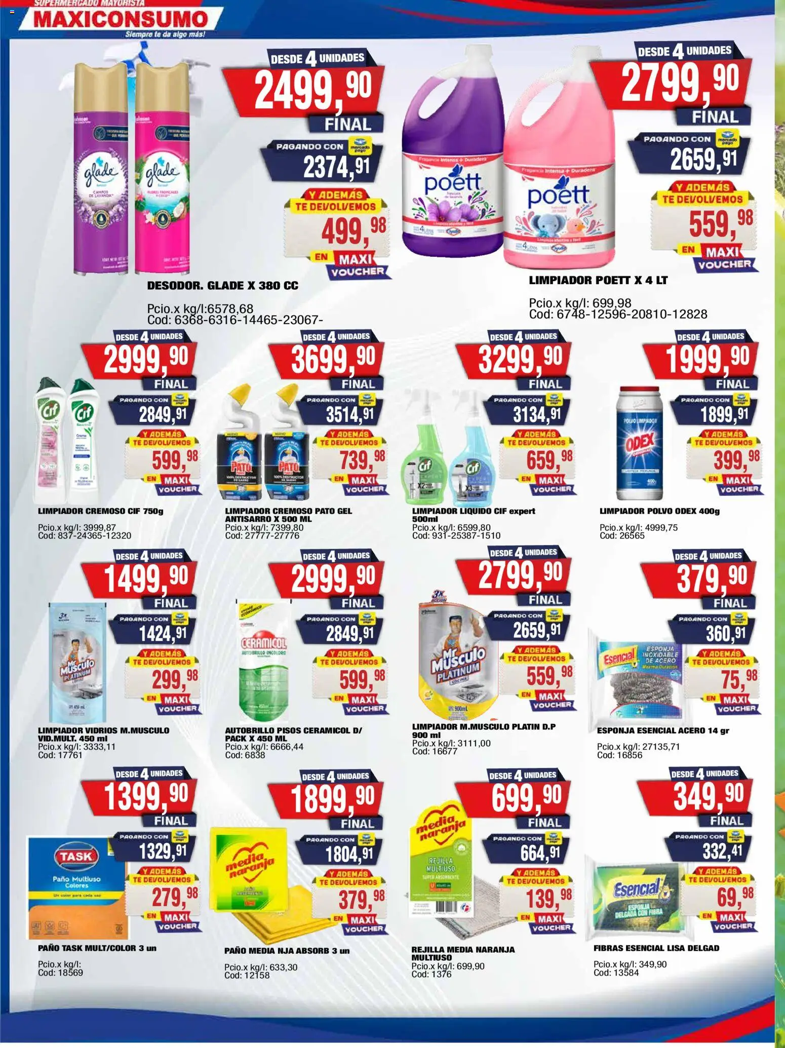 Maxiconsumo ofertas │ válido desde el 20.04.2026 | Página: 22 | Productos: Rejilla, Fragancia, Esponja, Limpiador