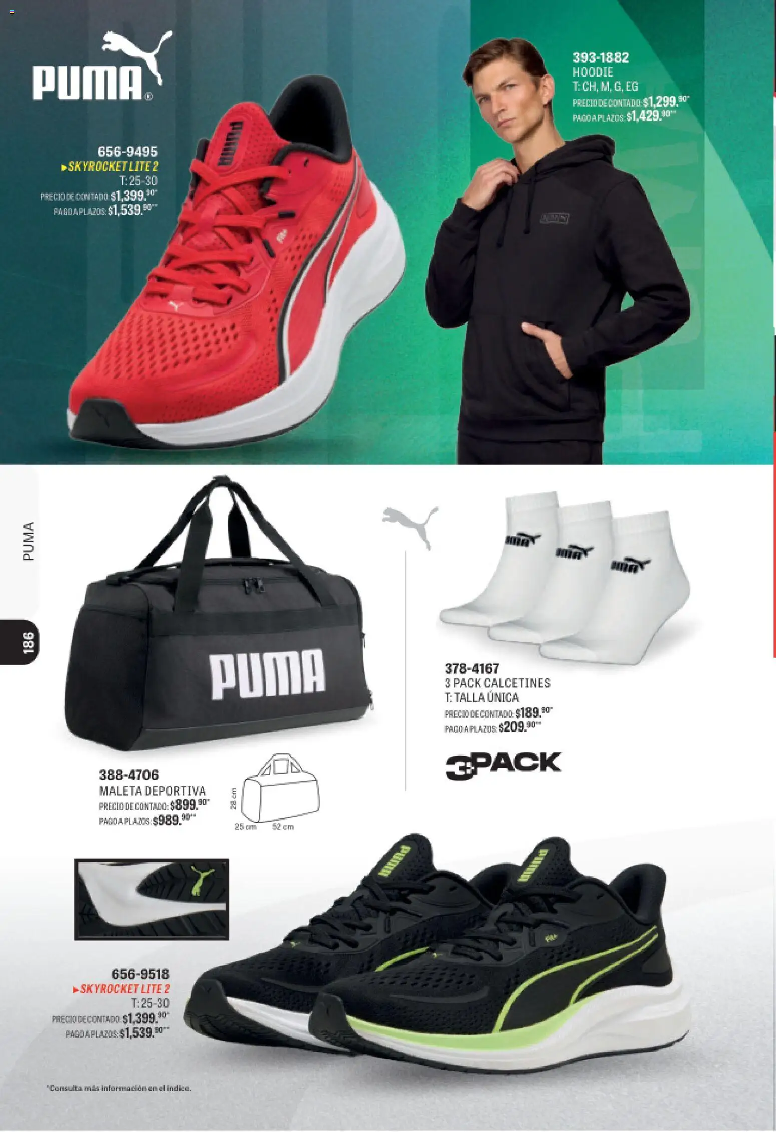 Nuevas ofertas de Andrea válidas en toda la República Mexicana desde el 09/08/2026. ¡Encuentra las mejores ofertas en Andrea catálogo Deportivo Completo! | Página: 186 | Productos: Maleta, Calcetines