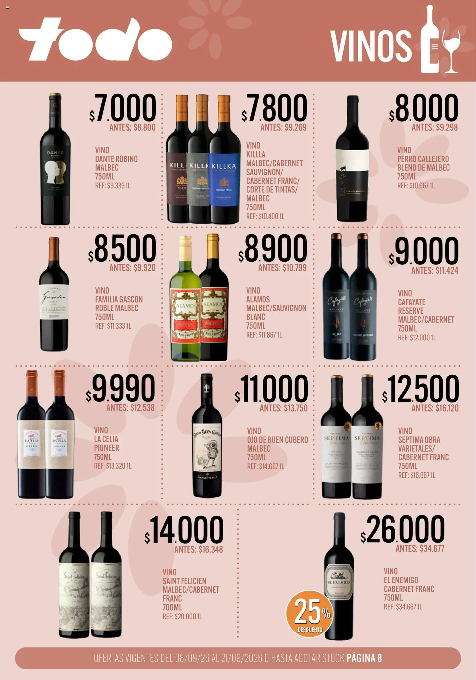 Supermercados TODO catálogo │ válido desde el 08/09/2026 | Página: 8
