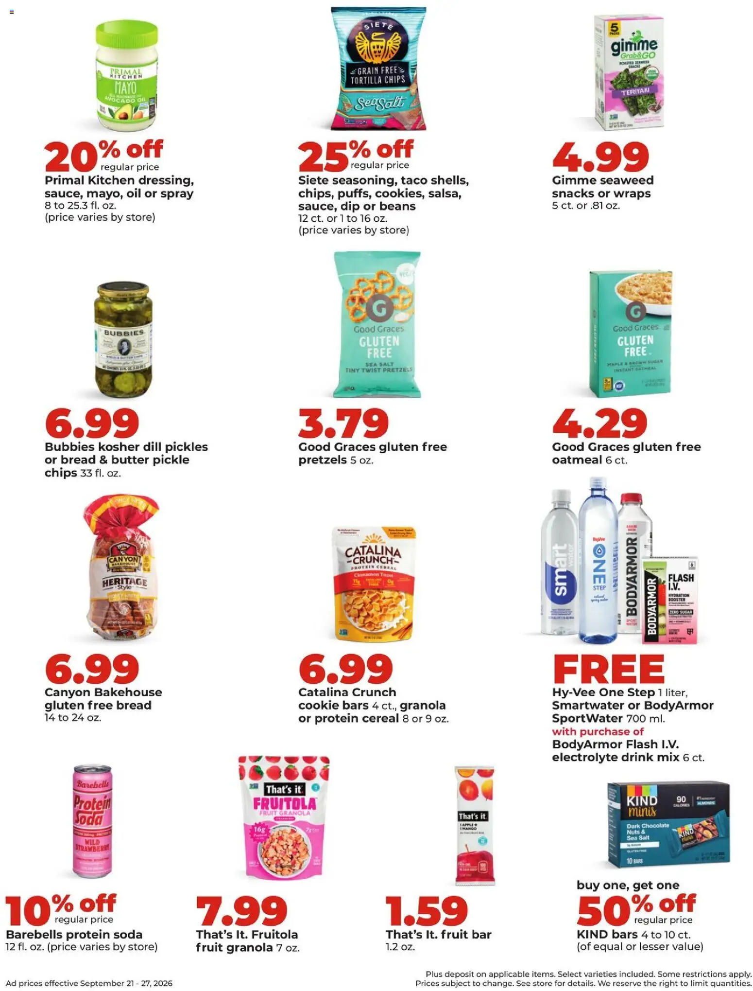 HyVee Weekly Ad - valid from 09/21/2026 | Page: 33 | Products: Fruit, Tortilla chips, Dill, Beans