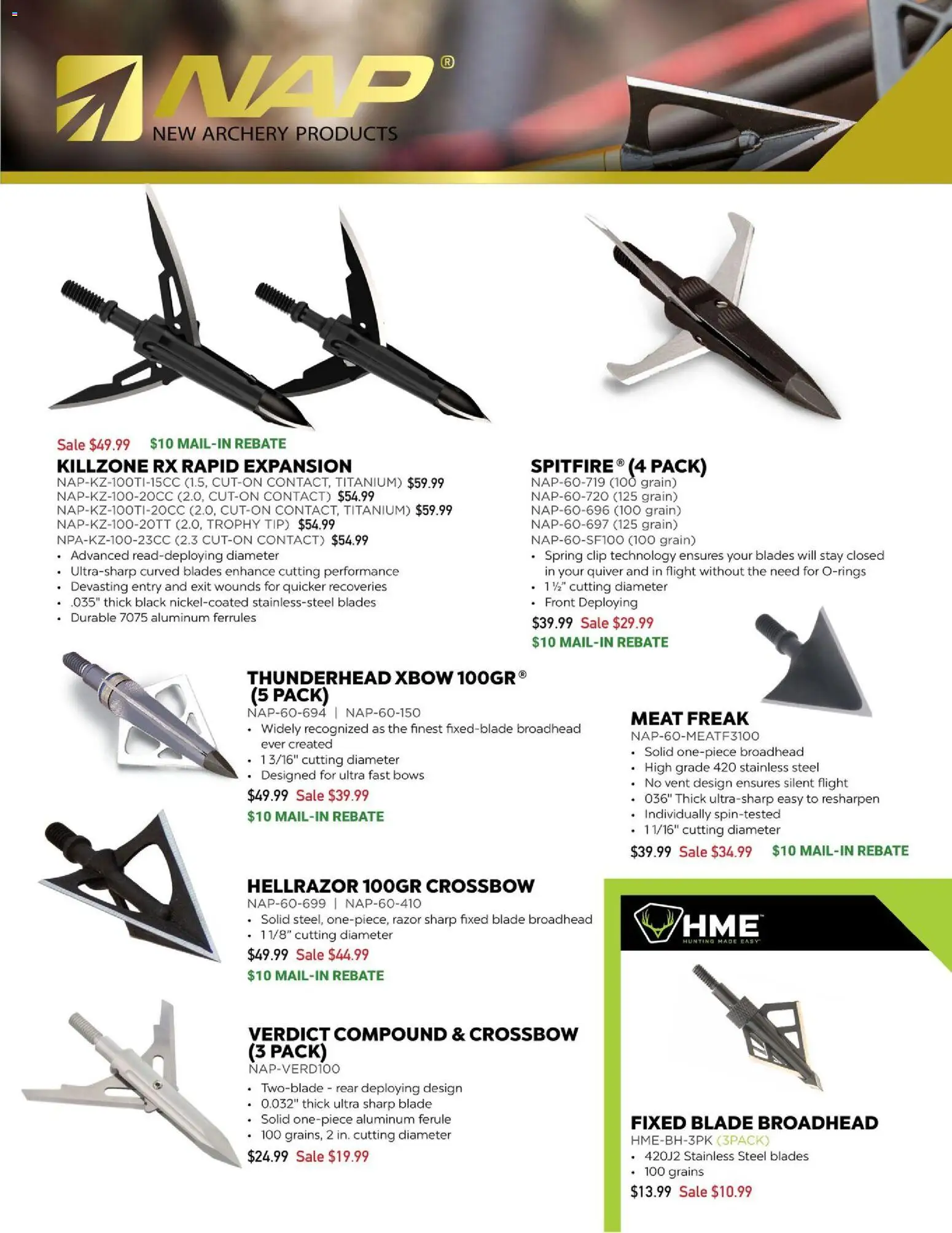 Dunham's Sports Hunting Accessories Guide - valid from 08/20/2026 | Page: 17 | Products: Grains, Meat, Broadhead, Crossbow