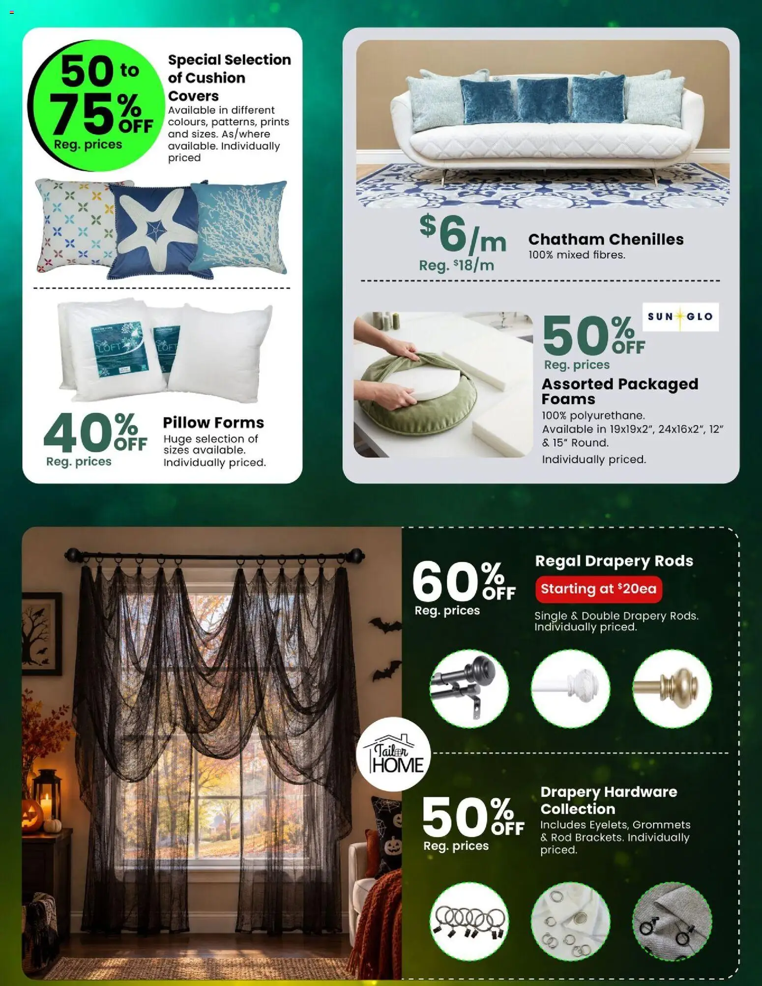 Fabricland flyer valid from Oct 1, 2026 | Page: 8 | Products: Pillow