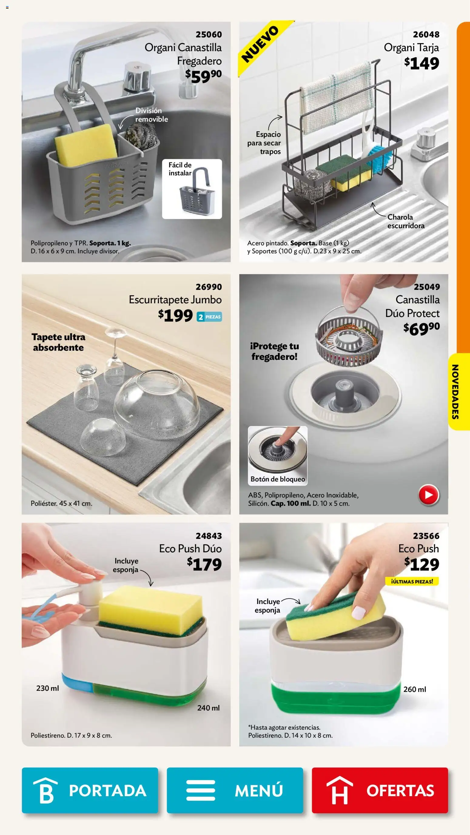 Nuevas ofertas de Betterware válidas en toda la República Mexicana desde el 29/06/2026. ¡Encuentra las mejores ofertas en Betterware campaña 7 2026! | Página: 49 | Productos: Esponja, Tapete