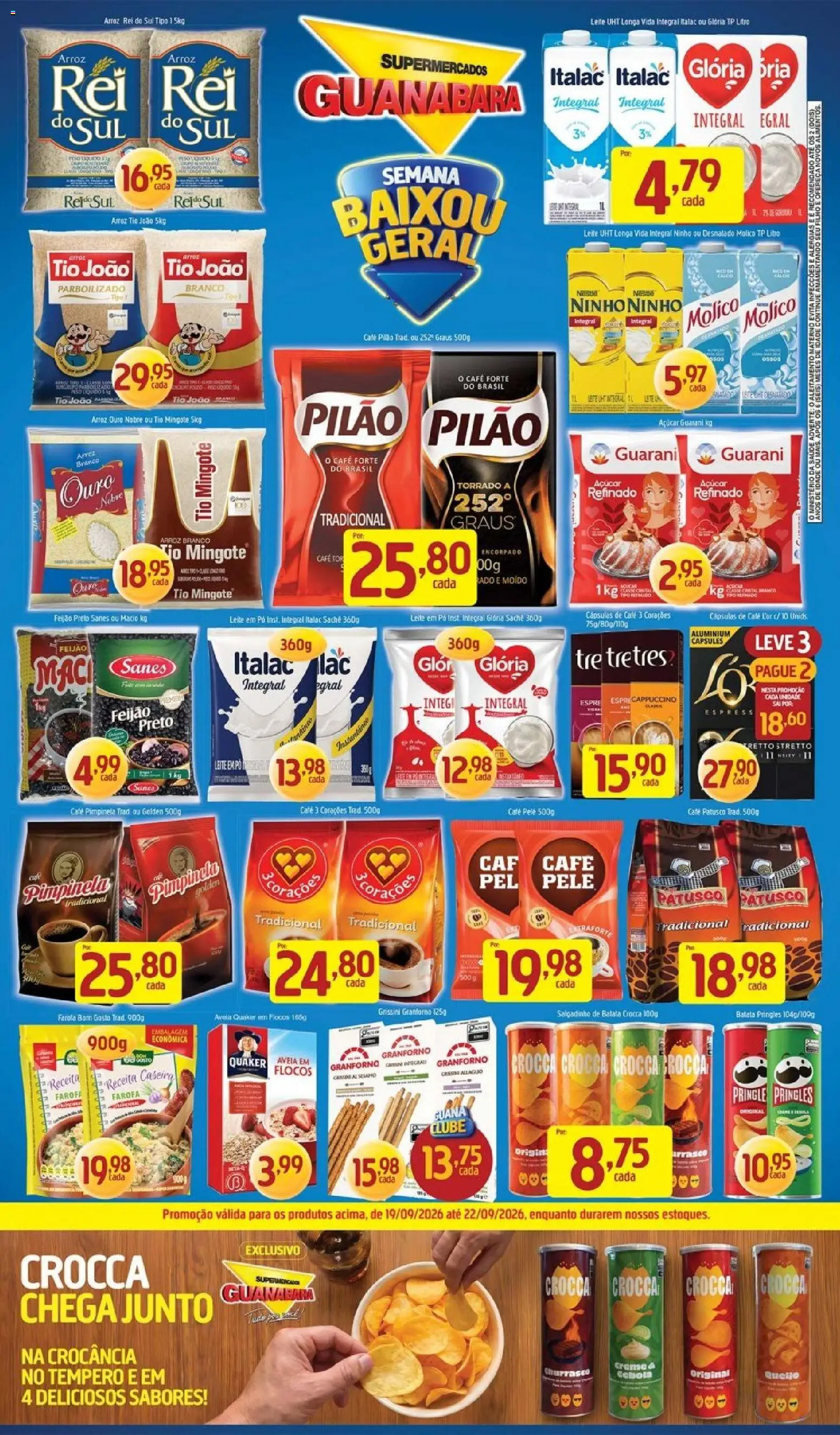 Supermercados Guanabara Folheto - válido de 19/09/2026 | Página: 2 | Produtos: Cebola, Arroz, Flocos, Avelã
