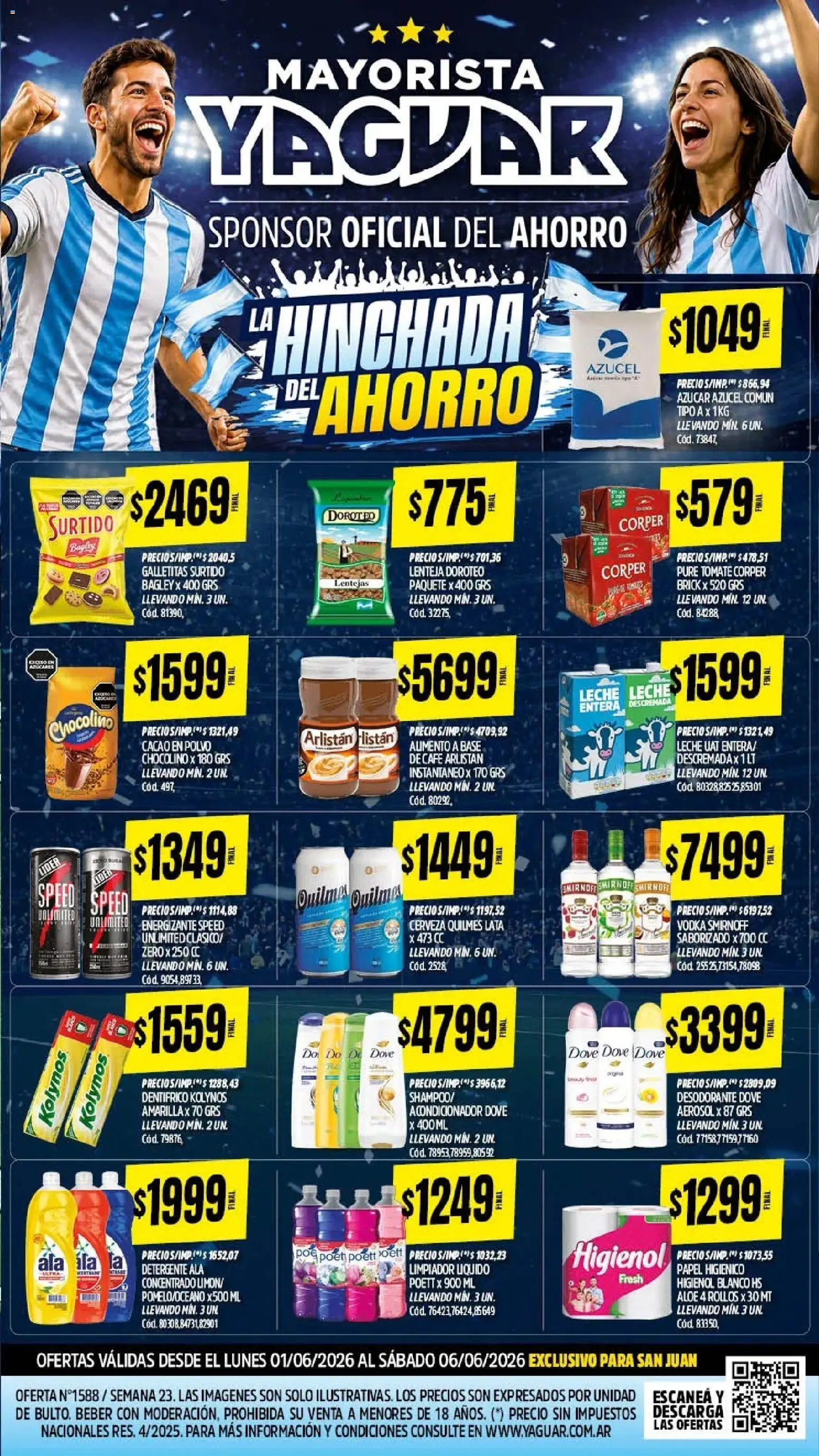 Yaguar - Oferta Semanal San Juan │ válido desde el 01.06.2026 | Página: 2 | Productos: Acondicionador, Desodorante, Cerveza, Cacao