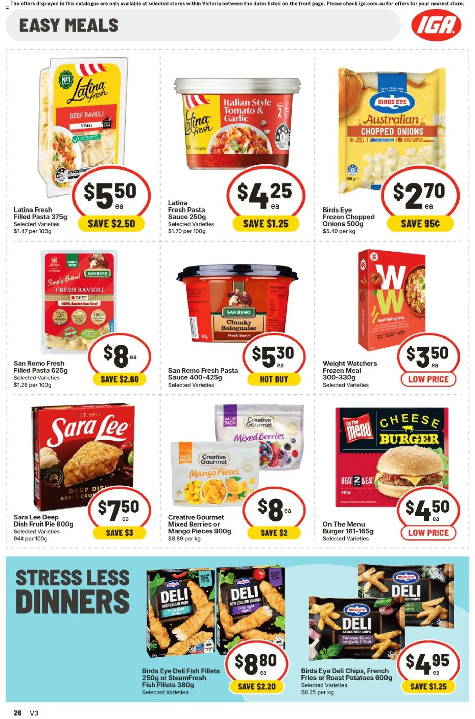 IGA catalogue - valid from 22/07/2026 | Page: 24 | Products: Beef, Pasta, Potatoes, Sauce