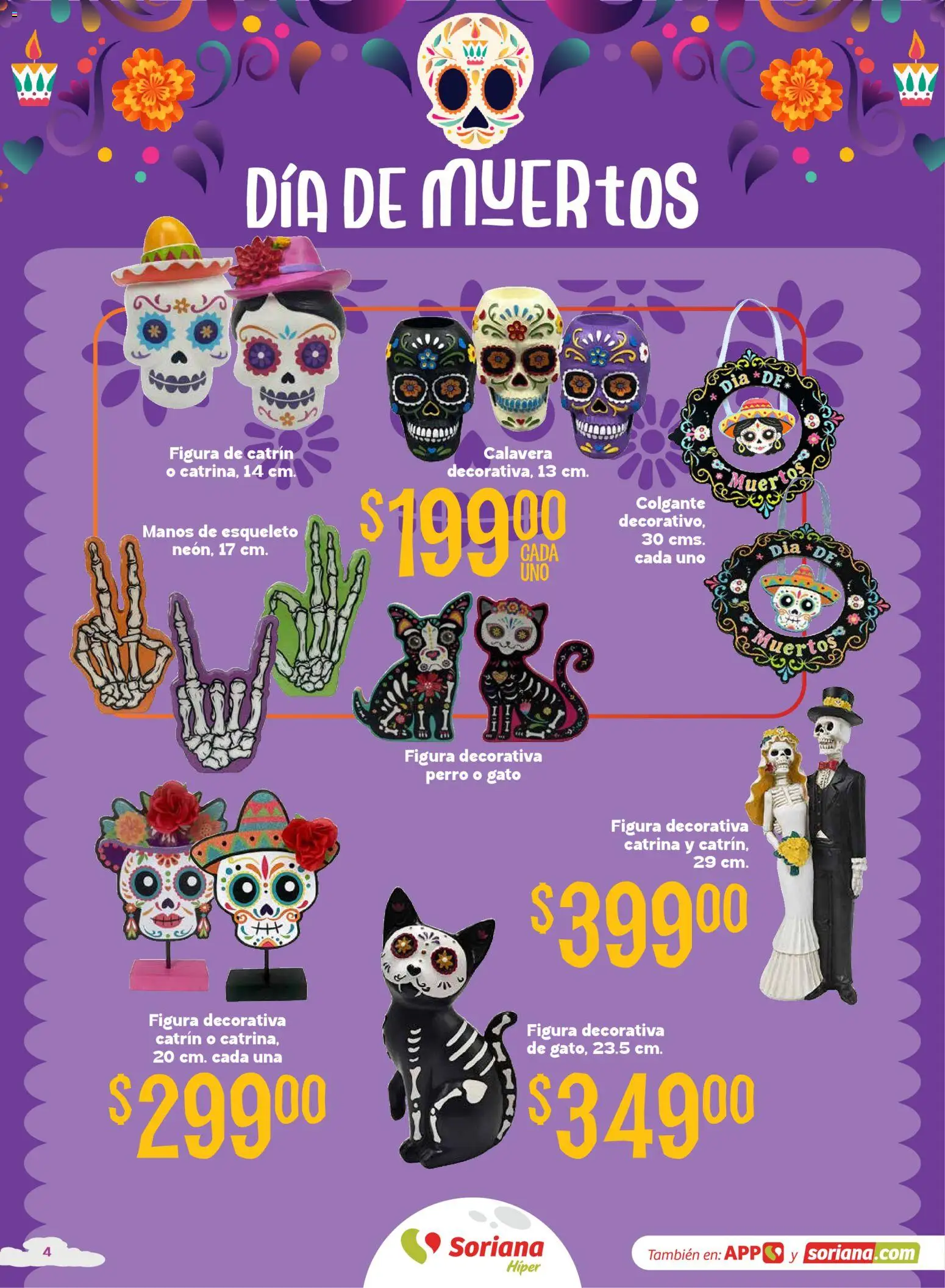Nuevas ofertas de Soriana válidas en toda la República Mexicana desde el 08/09/2026. ¡Encuentra las mejores ofertas en Soriana Halloween y Día de muertos Híper Nacional! | Página: 4
