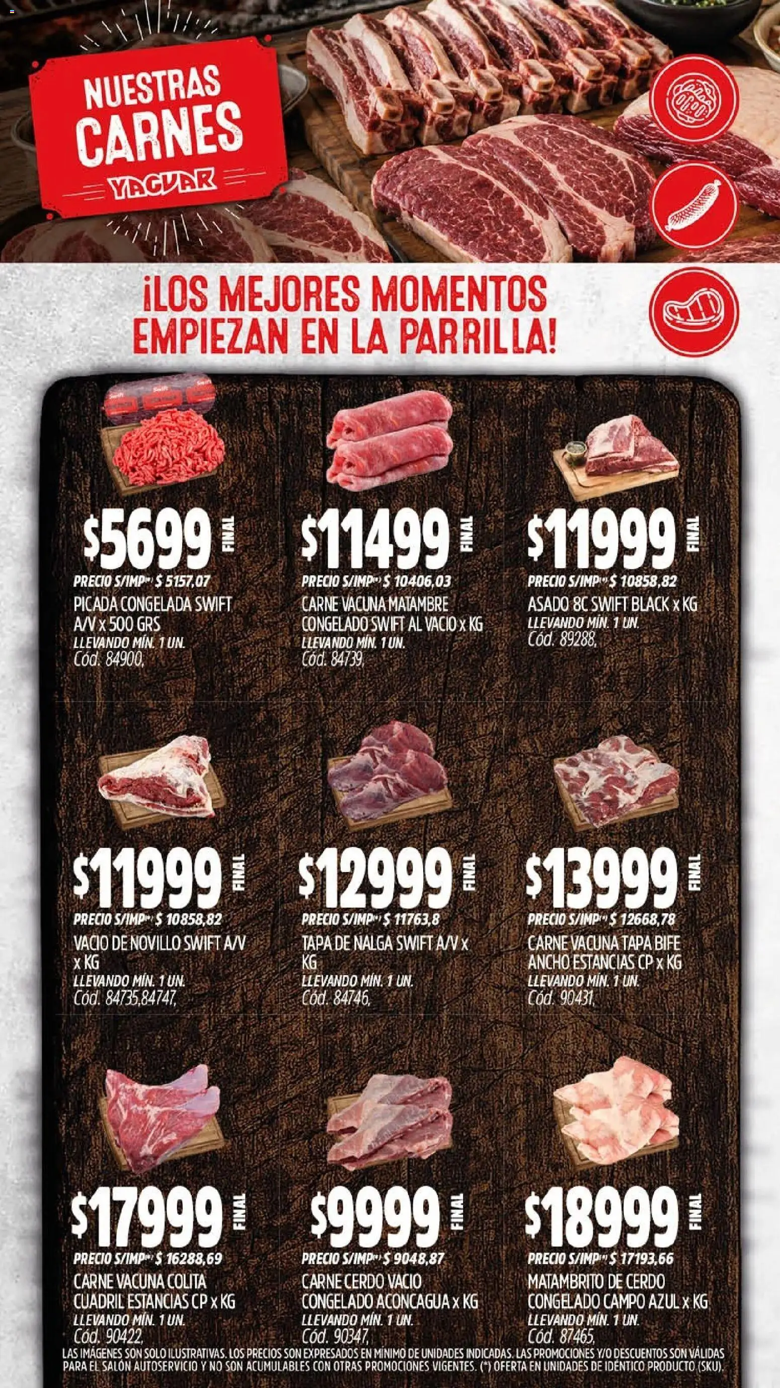 Yaguar - Oferta Semanal Neuquen │ válido desde el 21/09/2026 | Página: 7 | Productos: Parrilla, Bife, Carne, Cerdo