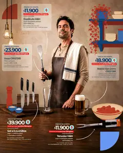 Olímpica Moda para papá -  Vista previa de la revista de la tienda Olímpica valido desde el 01.06.2026 | Página: 32 | Productos: Espatula, Vasos, Tenedor