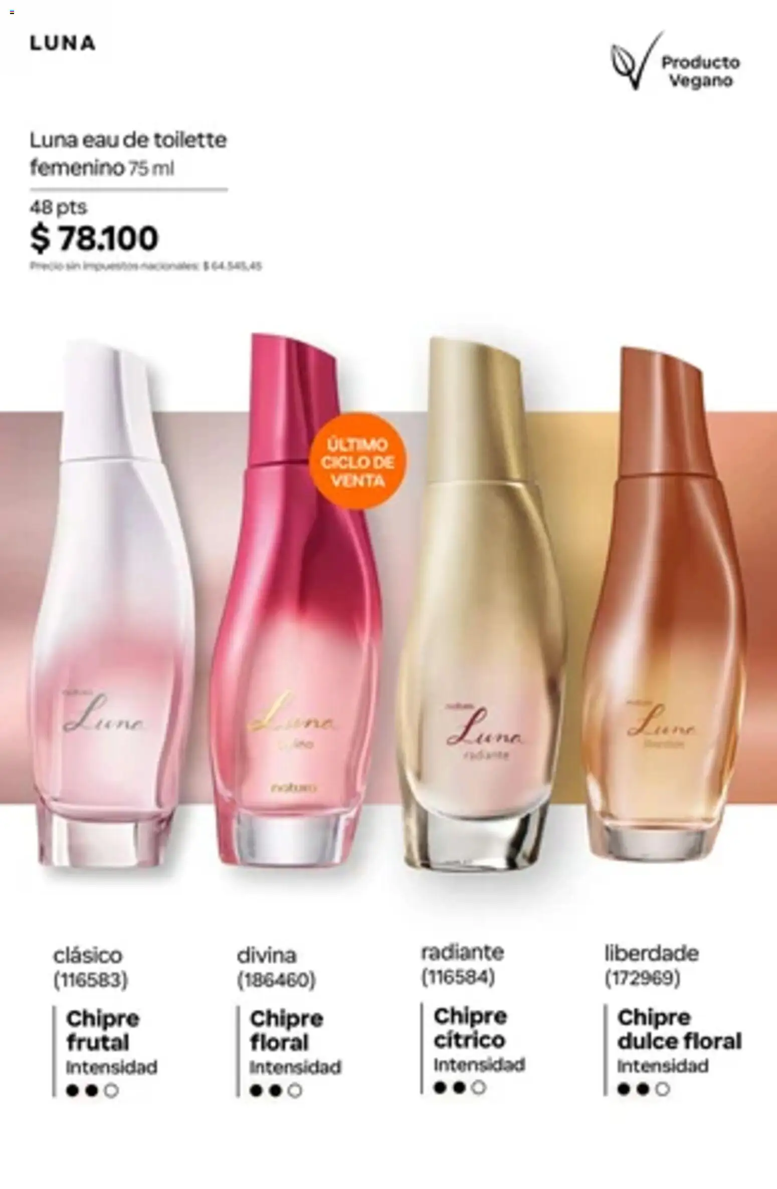 Catálogo Natura Ciclo 14 │ válido desde el 01/10/2026 | Página: 89 | Productos: Eau de toilette, Dulce, Radiante