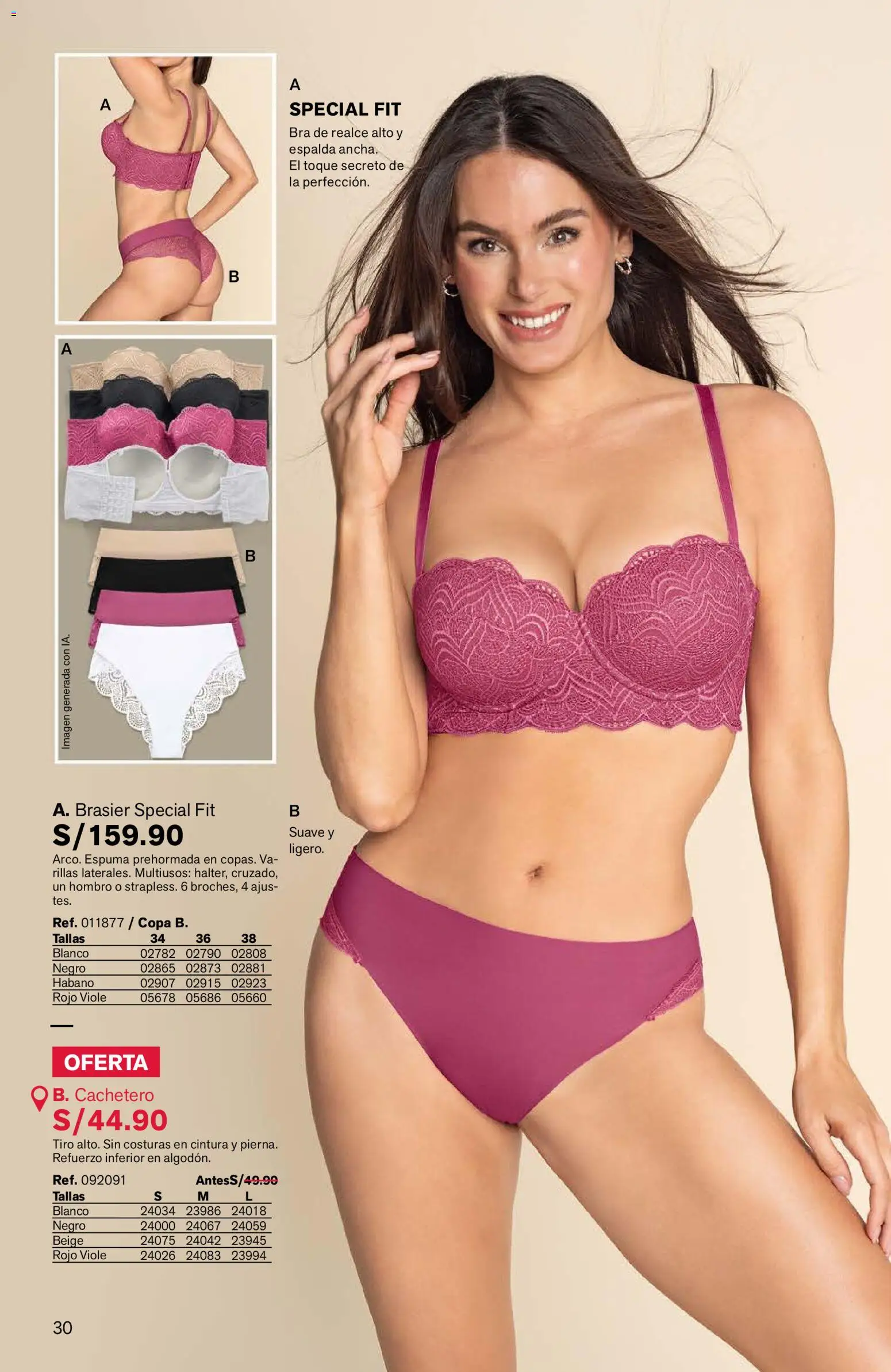 Catálogo Leonisa válido desde 24/08/2026 | Página: 30 | Productos: Espuma, Hombro, Algodón