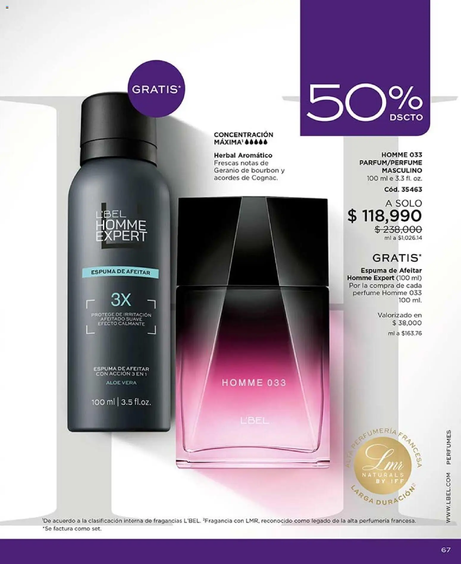 L'Bel revista - valida desde el 07/08/2026 | Página: 67 | Productos: Espuma, Perfume, Fragancia, Loción tonificante