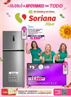 Vista previa de Soriana A mamá la apoyamos con todo Híper Nacional, nuevo folleto de la tienda, válido en México a partir del 30.04.2026
