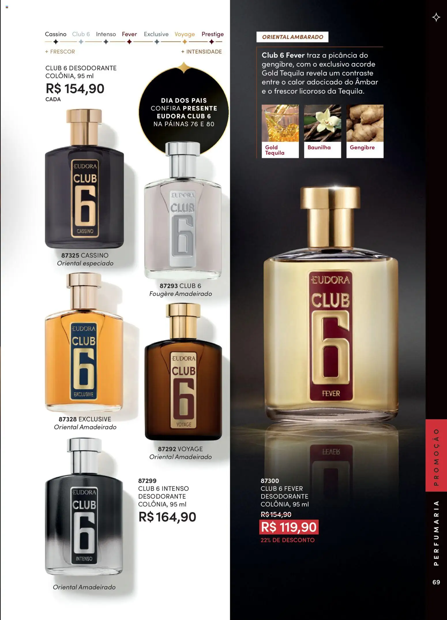 Eudora Folheto - válido de 15/07/2026 | Página: 72 | Produtos: Gengibre, Desodorante, Tequila