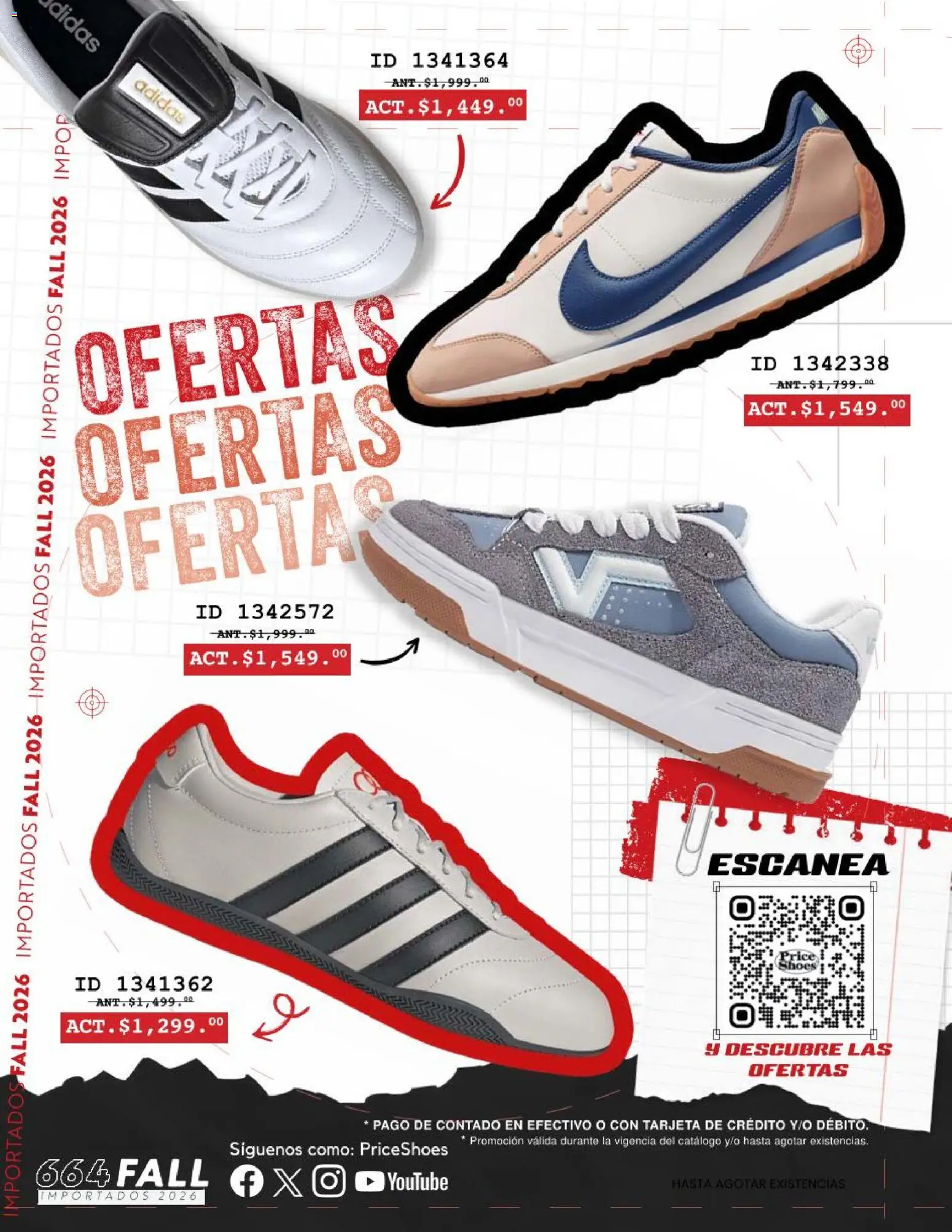 Nuevas ofertas de Price Shoes válidas en toda la República Mexicana desde el 17/08/2026. ¡Encuentra las mejores ofertas en Price Shoes catálogo Ofertas! | Página: 1