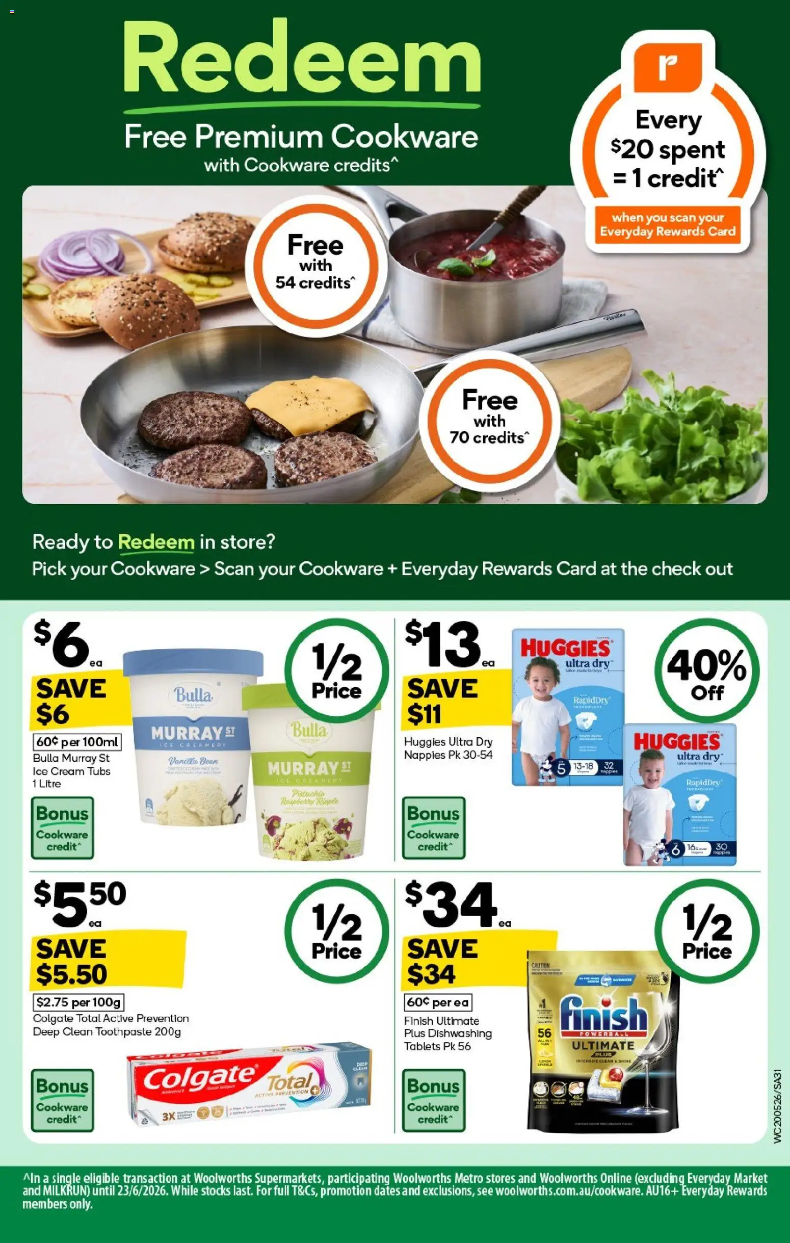 Woolworths catalogue - valid from 20.05.2026 | Page: 29 | Products: Cookware, Cream, Ice cream, Tablets