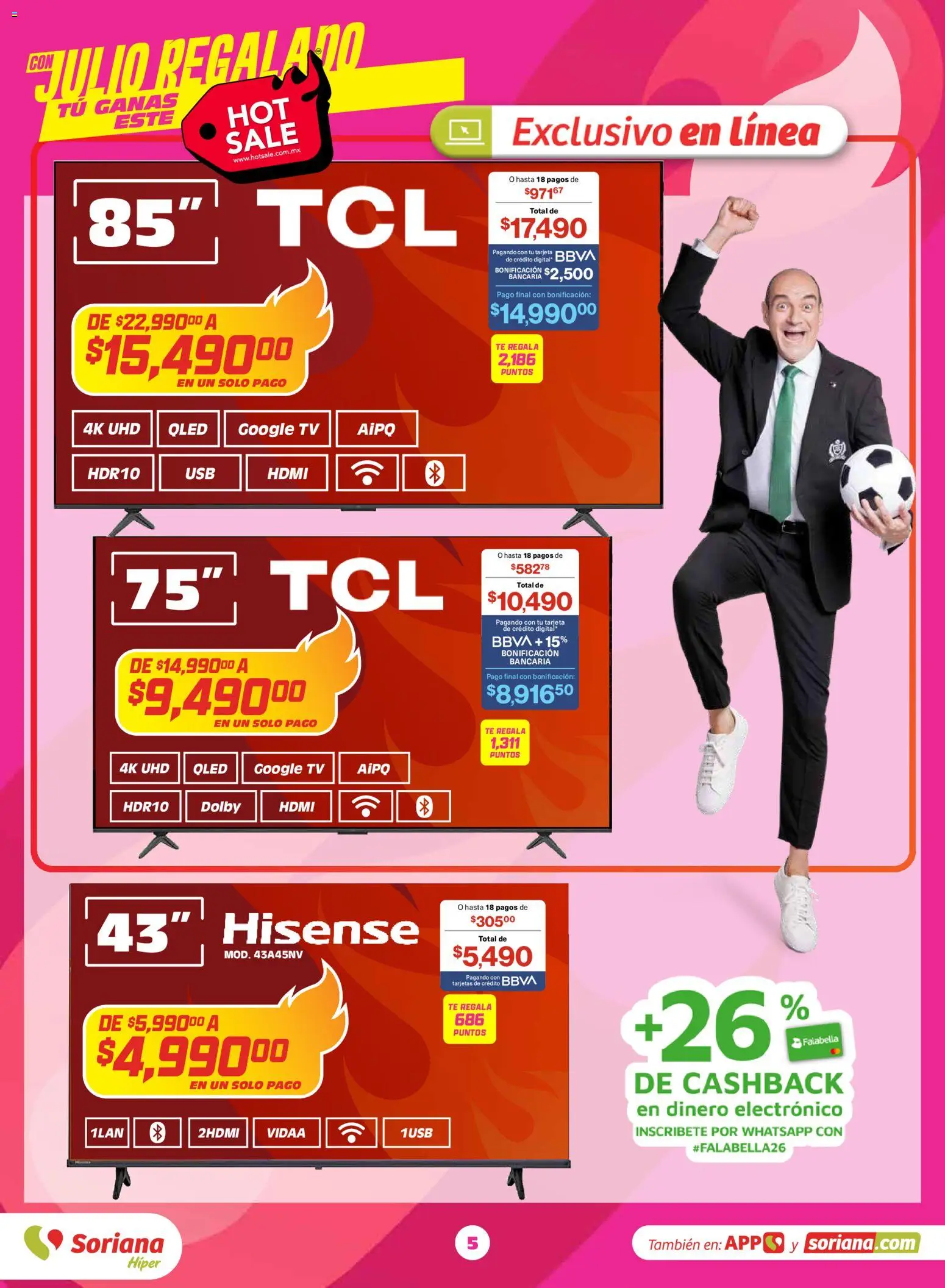 Nuevas ofertas de Soriana válidas en toda la República Mexicana desde el 25.05.2026. ¡Encuentra las mejores ofertas en Soriana Hot Sale Híper Nacional! | Página: 5 | Productos: Té