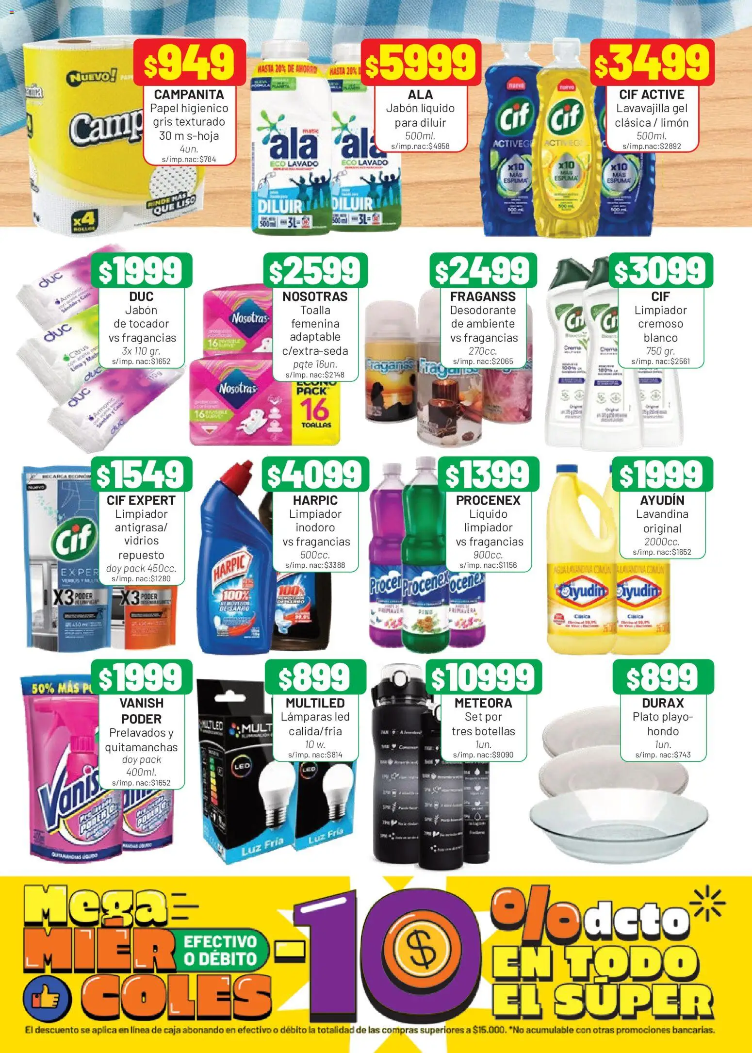 Almacor catálogo │ válido desde el 21.05.2026 | Página: 8 | Productos: Toalla, Jabón, Agua, Limpiador