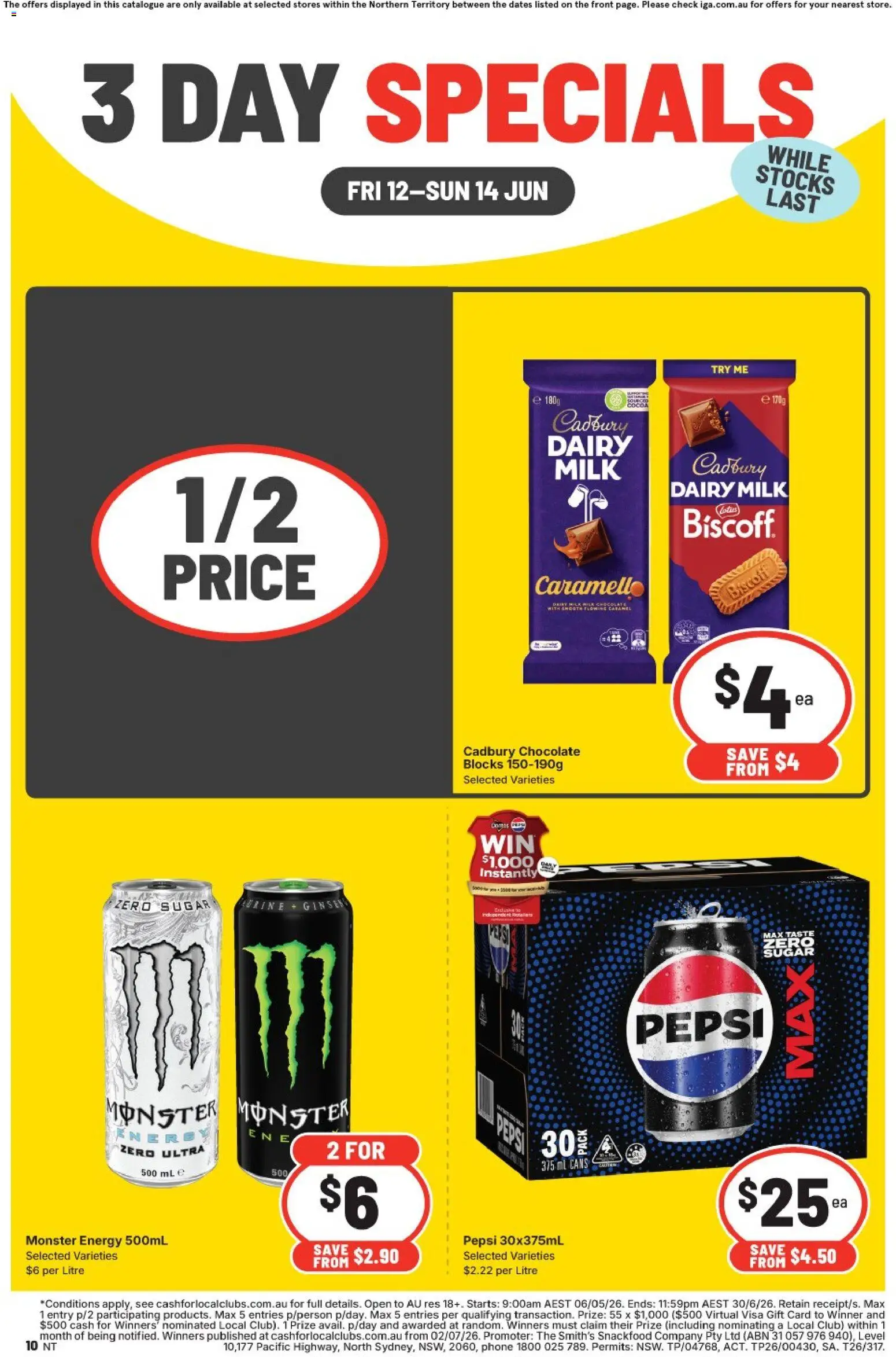 IGA catalogue - valid from 12.06.2026 | Page: 2 | Products: Milk, Dairy, Pepsi, Phone