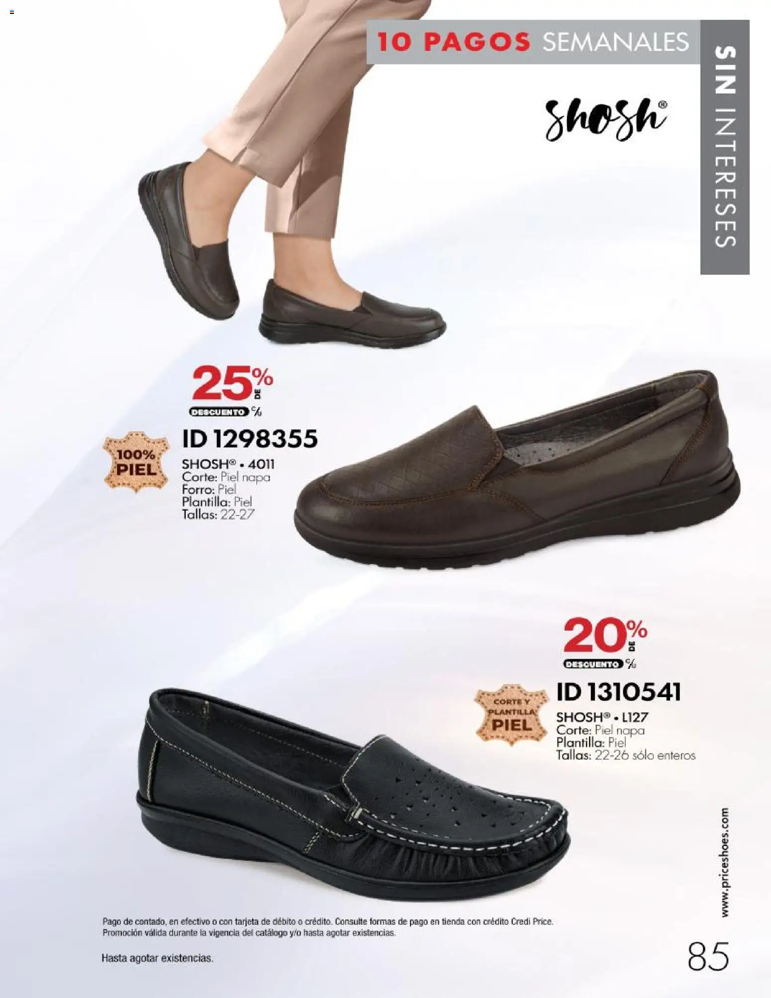 Nuevas ofertas de Price Shoes válidas en toda la República Mexicana desde el 28/10/2026. ¡Encuentra las mejores ofertas en Price Shoes catálogo 10 pagos sin intereses! | Página: 85