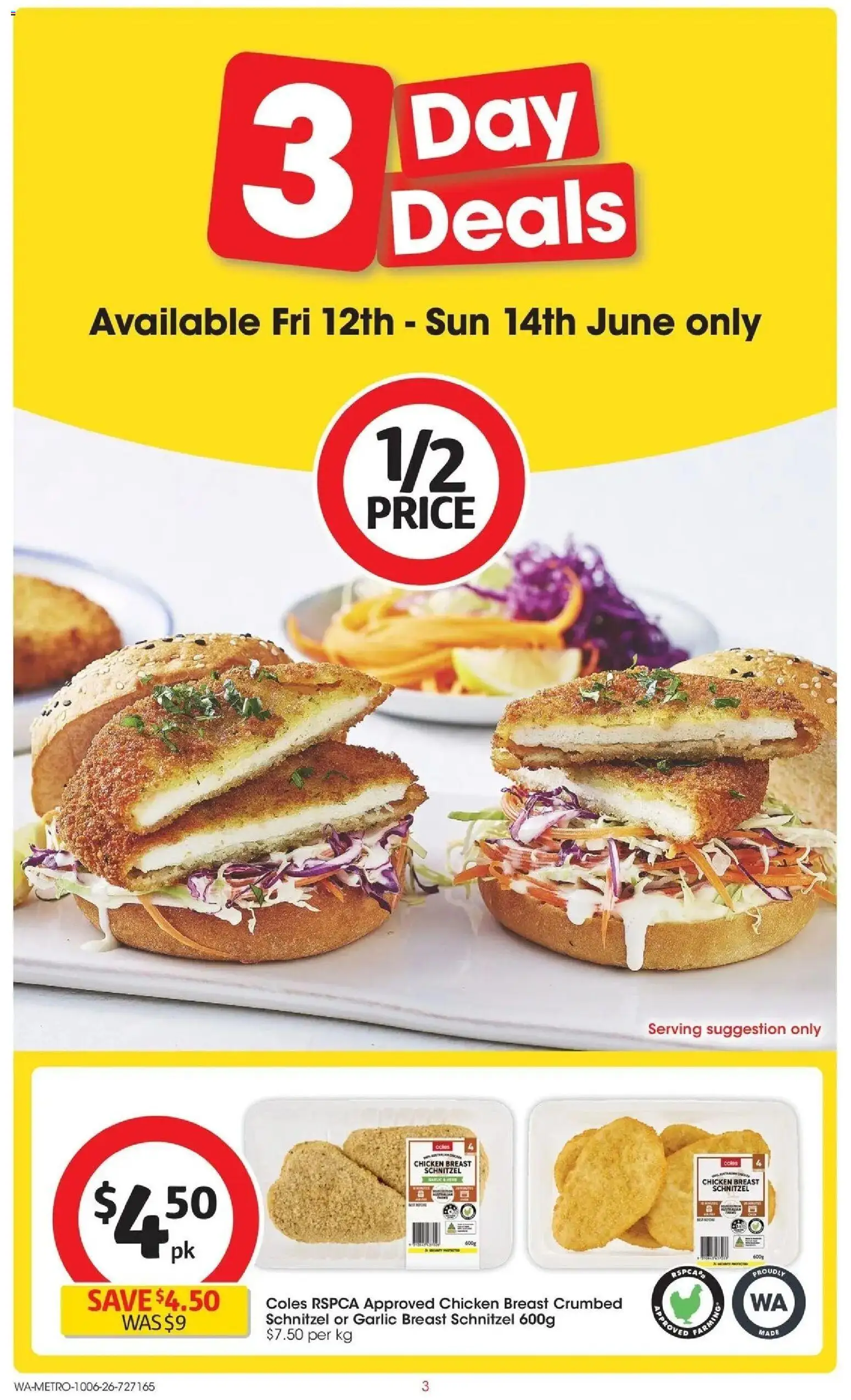 Coles catalogue - valid from 09.06.2026 | Page: 3 | Products: Chicken, Garlic
