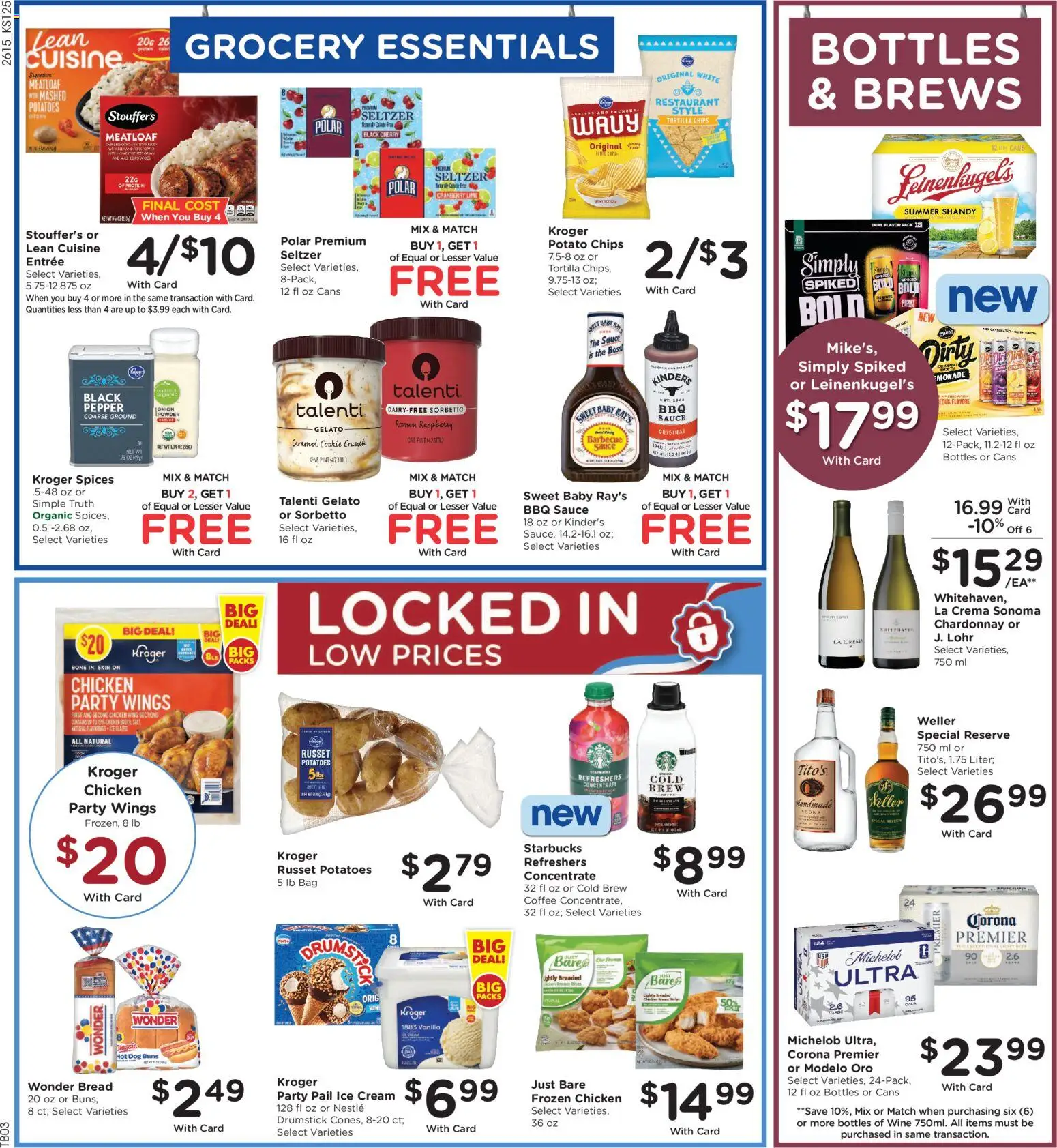King Soopers Weekly Ad - valid from 13.05.2026 | Page: 6 | Products: Cream, Vodka, Ice cream, Potatoes