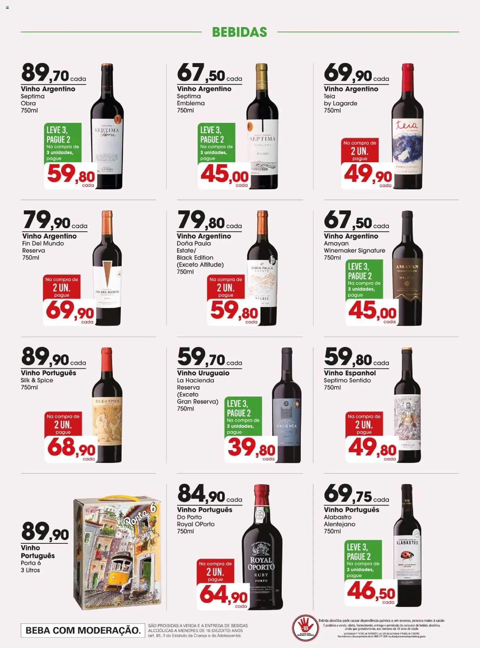 Zaffari Folheto - válido de 14/07/2026 | Página: 17 | Produtos: Porta, Vinho, Bebida